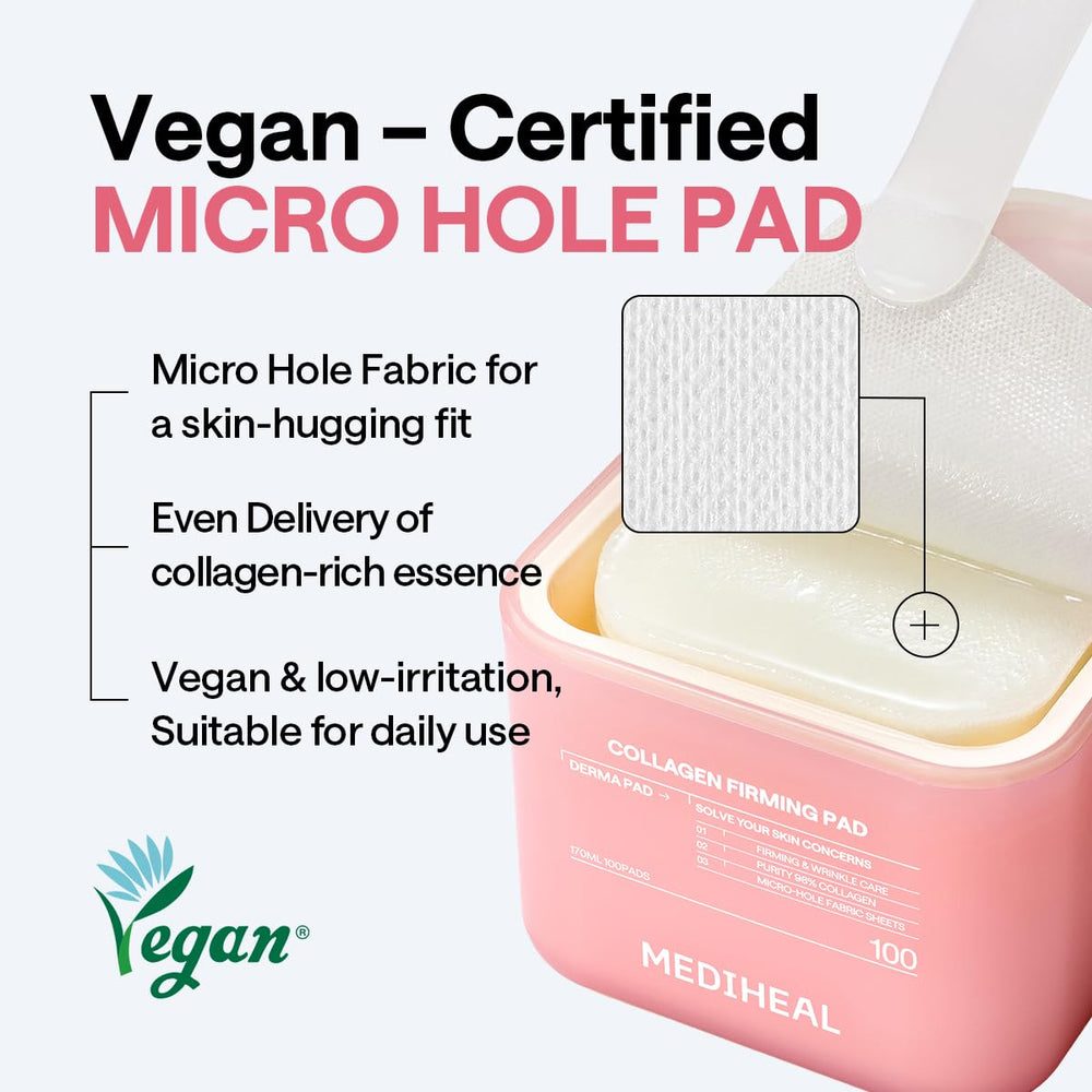 Mediheal Toner Pads packaging box highlight premium presentation.