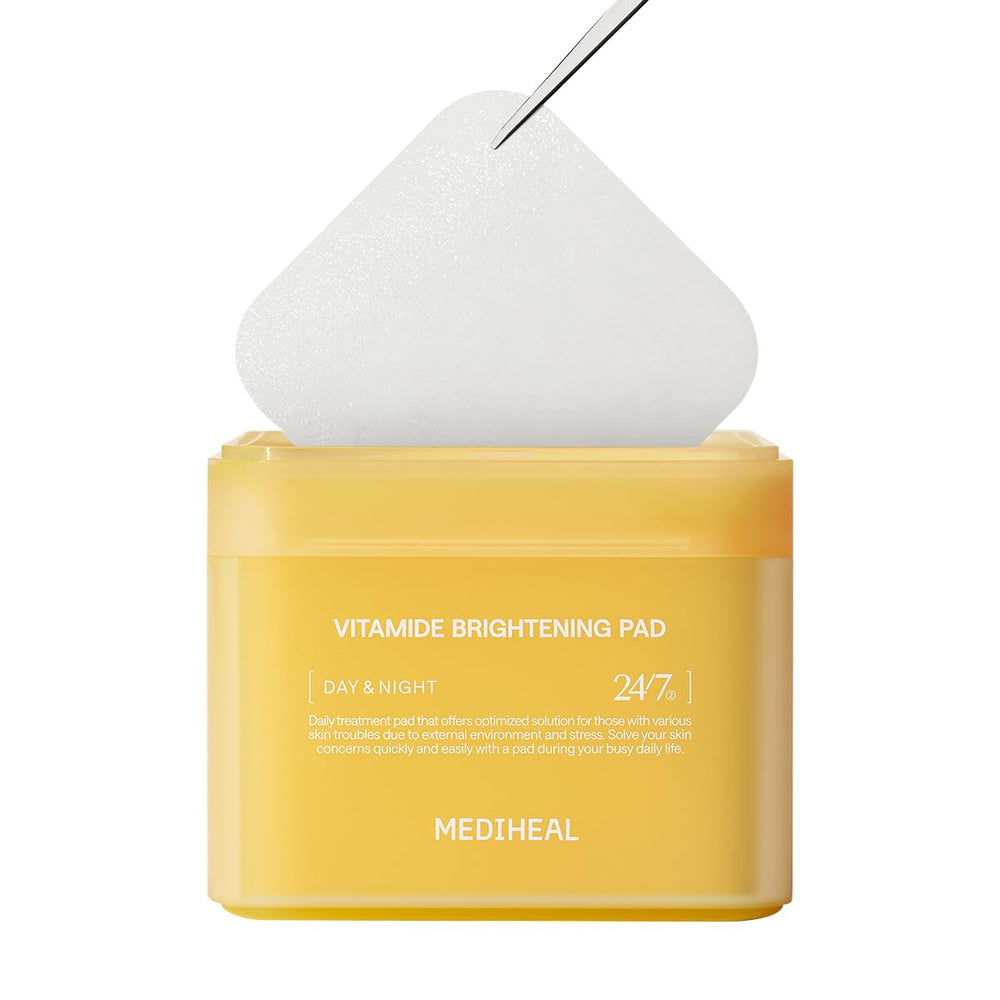 Mediheal Vitamide Toner Pads en empaque, ideal para cuidado facial diario