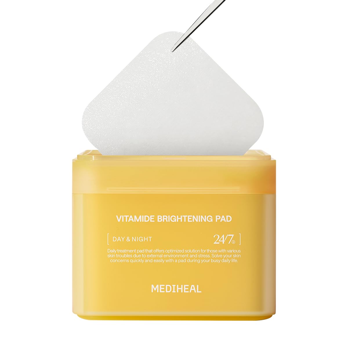 Mediheal Vitamide Toner Pads en empaque, ideal para cuidado facial diario