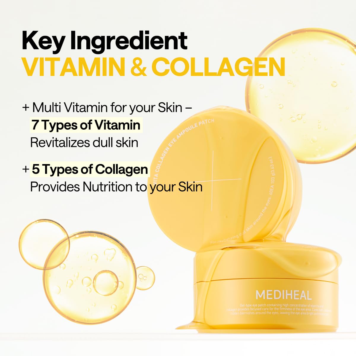Mediheal Vita Collagen Under Eye Patches box with 60 patches for ongoing care