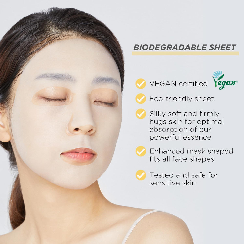 Mediheal Vita Essential Mask: ingredientes clave que iluminan y equilibran la piel.