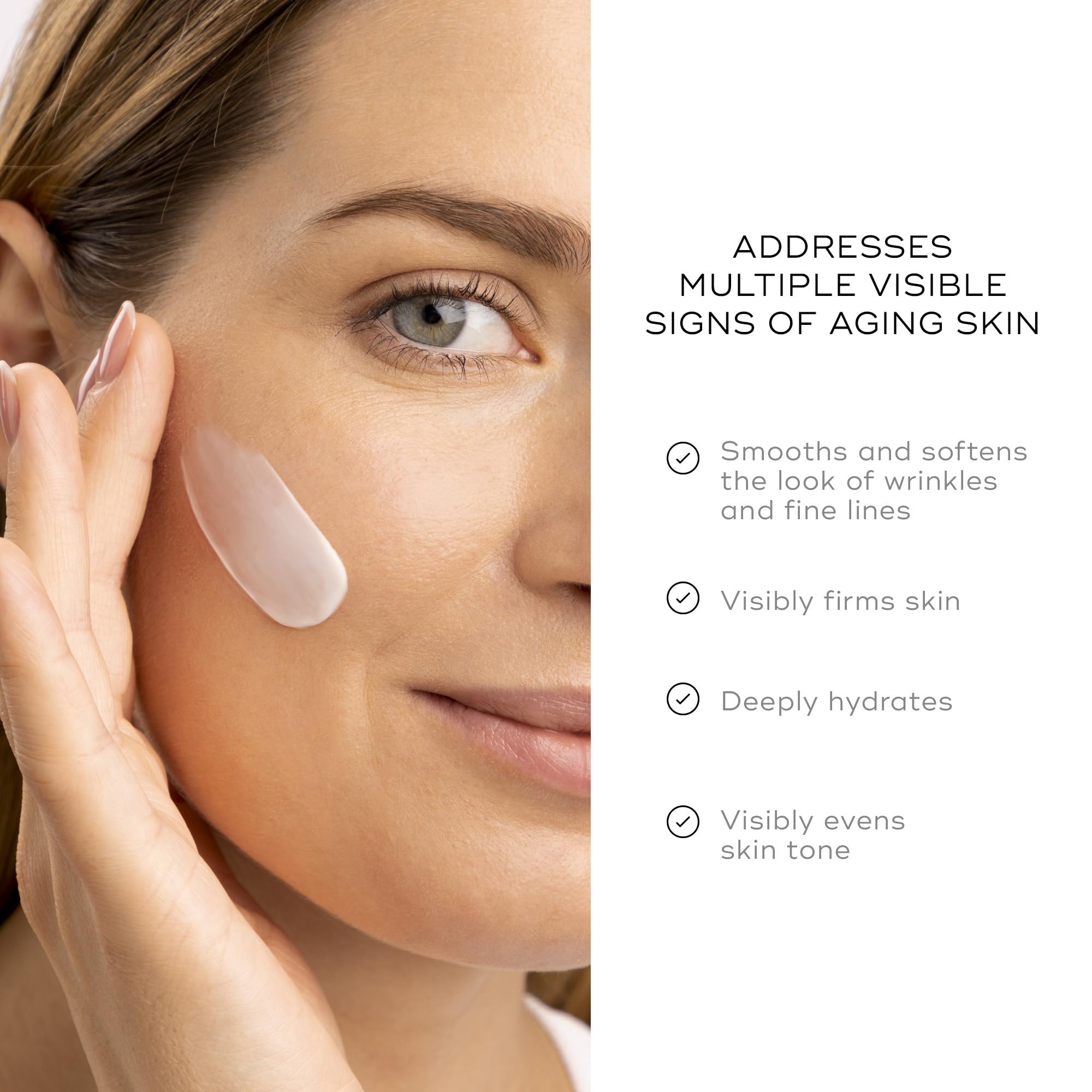 Medik8 Advanced Night Ceramide application being applied to the cheek for deep overnight hydration.