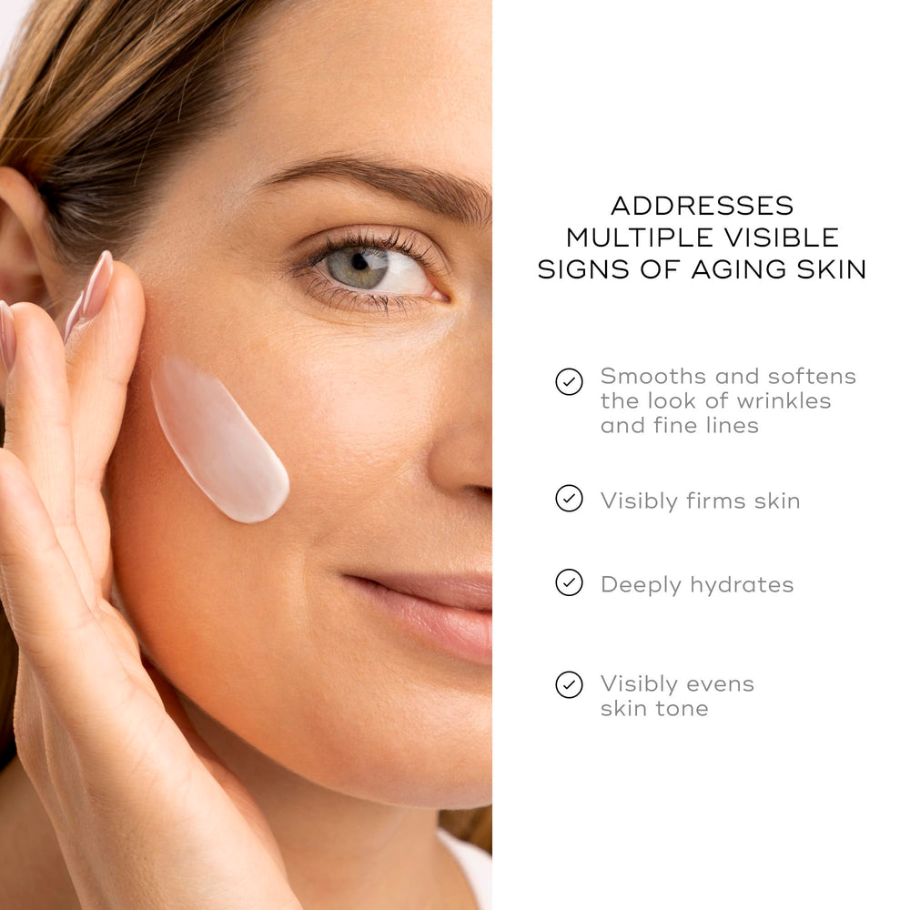 Medik8 Advanced Night Ceramide application being applied to the cheek for deep overnight hydration.