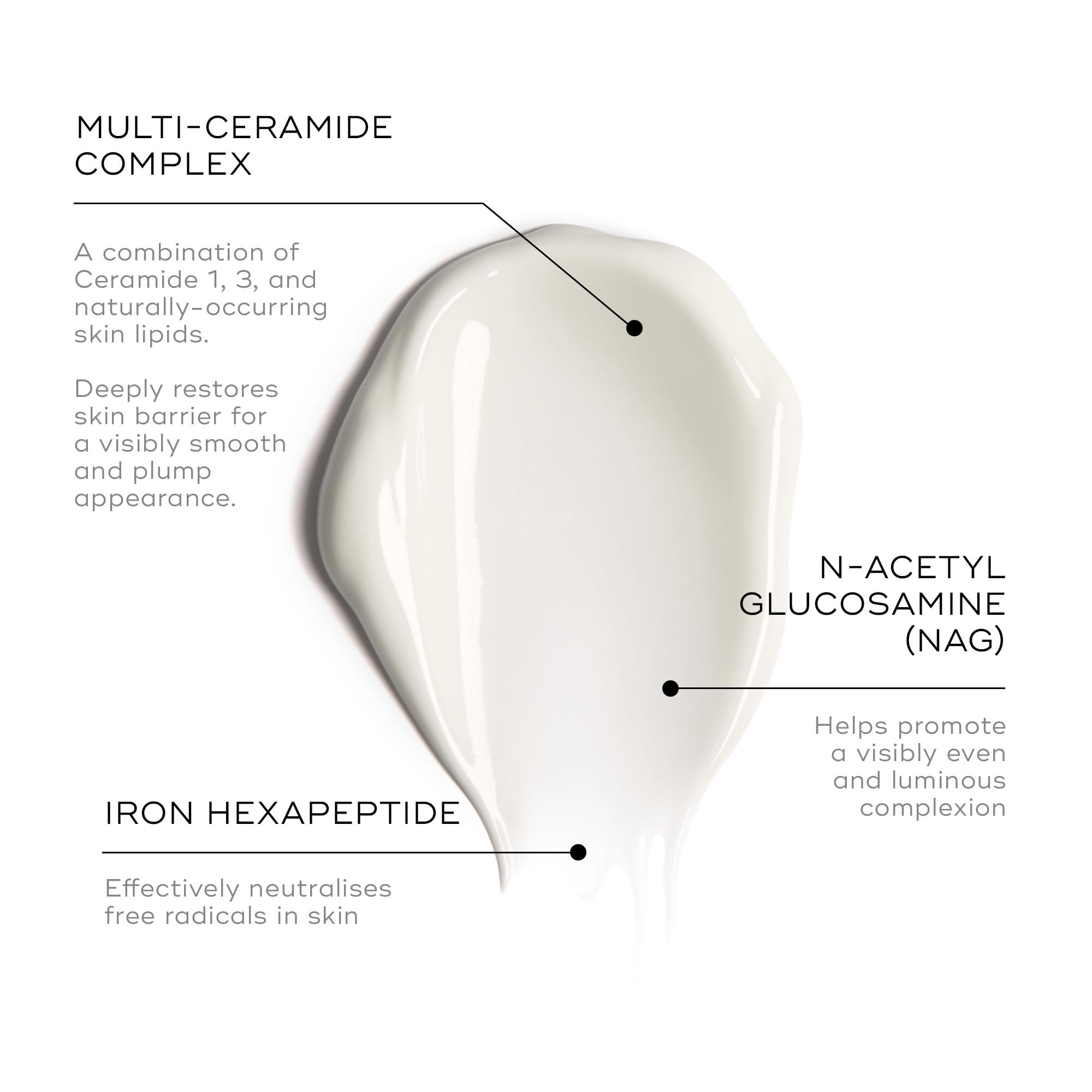 Close-up of Medik8 Advanced Night Ceramide texture, rich cream for overnight hydration.