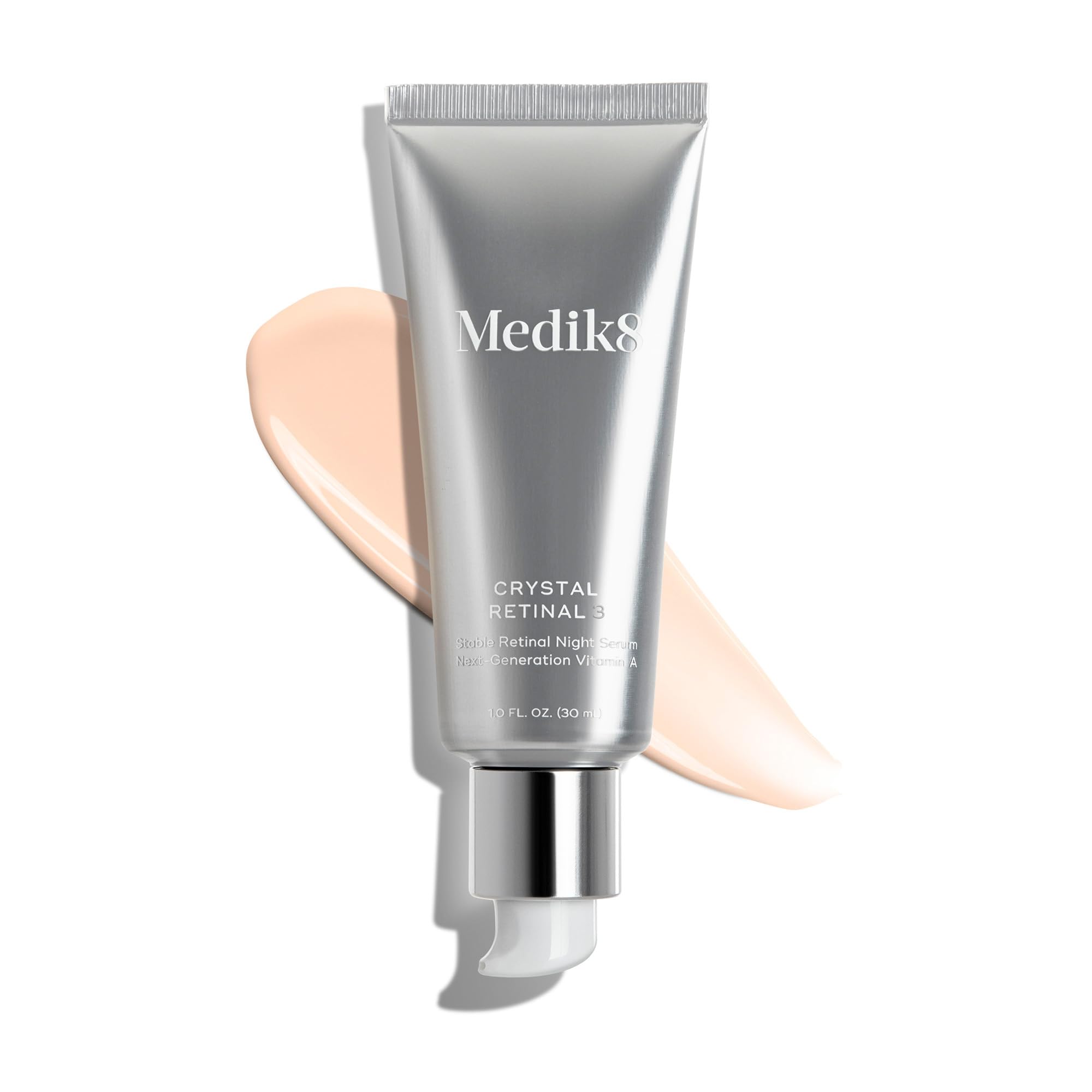 Medik8 Crystal Retinal 3 label detail showing gluten-free formulation.