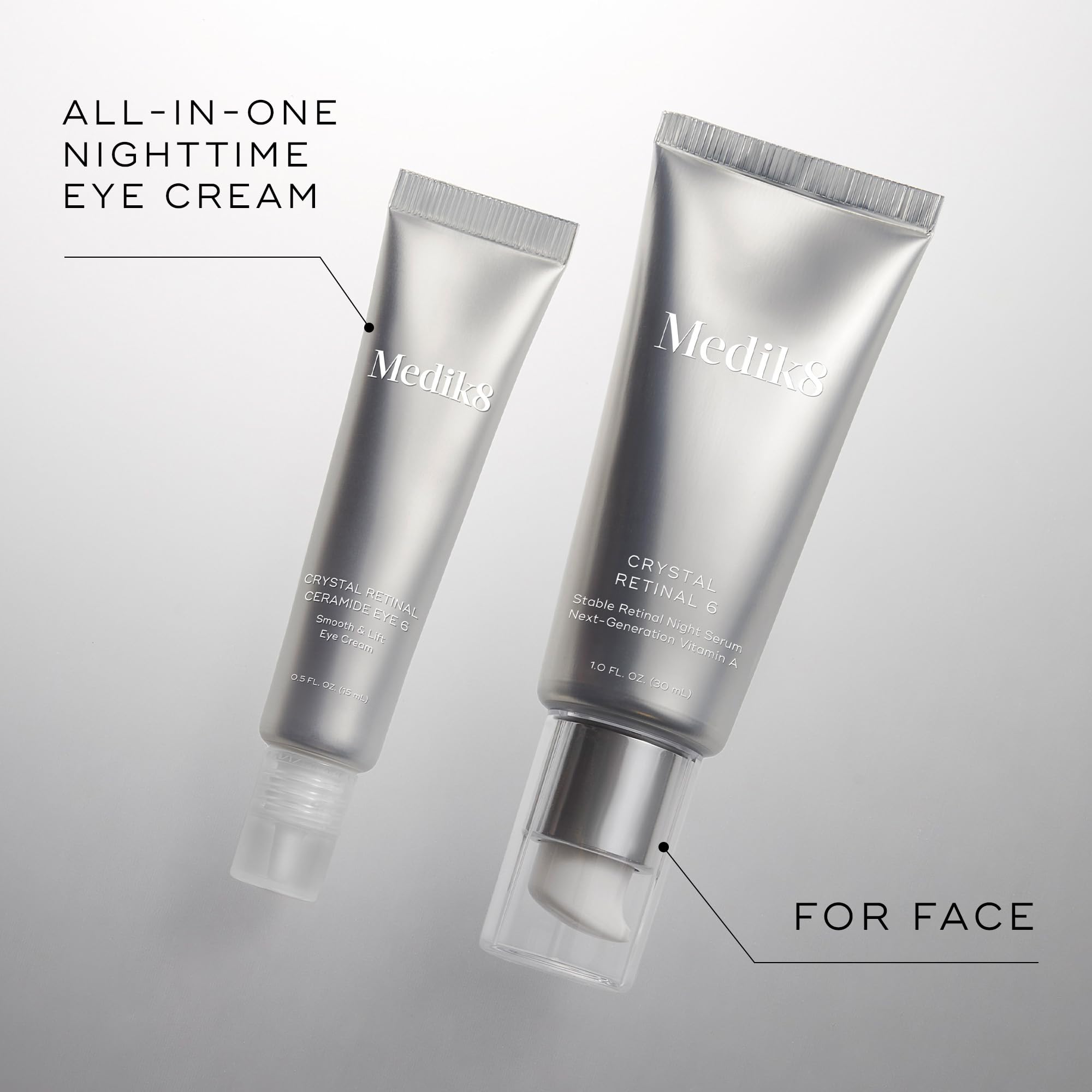 Medik8 Crystal Retinal Ceramide Eye 6 ceramide detail highlights barrier-supporting ingredients.