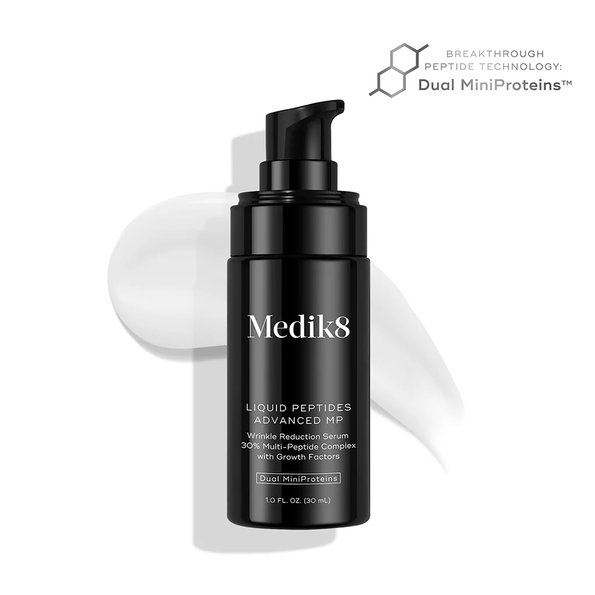 Medik8 Liquid Peptides Advanced MP dropper dispensing serum for precise skincare