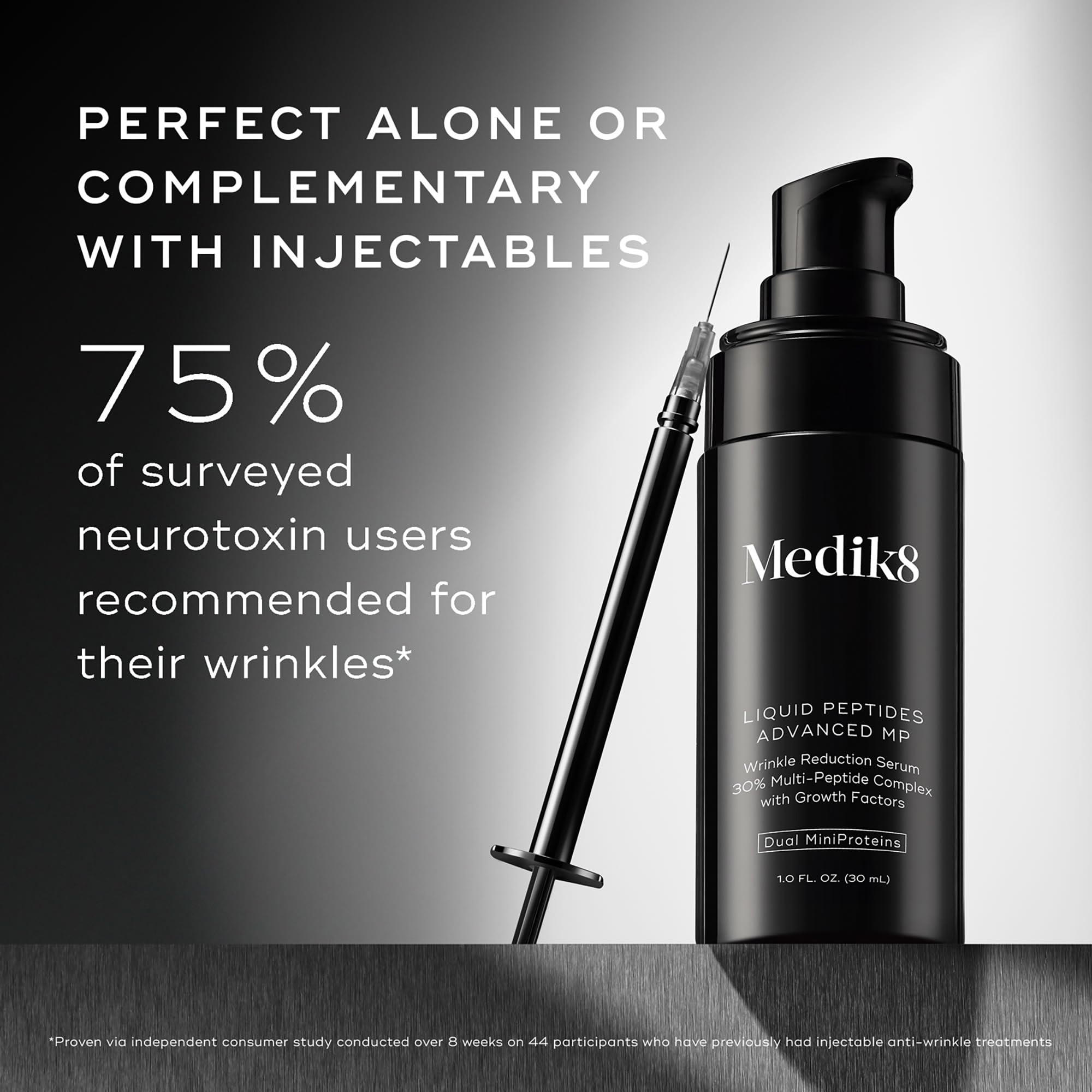 Medik8 Liquid Peptides Advanced MP ingredient icon visualizes collagen support