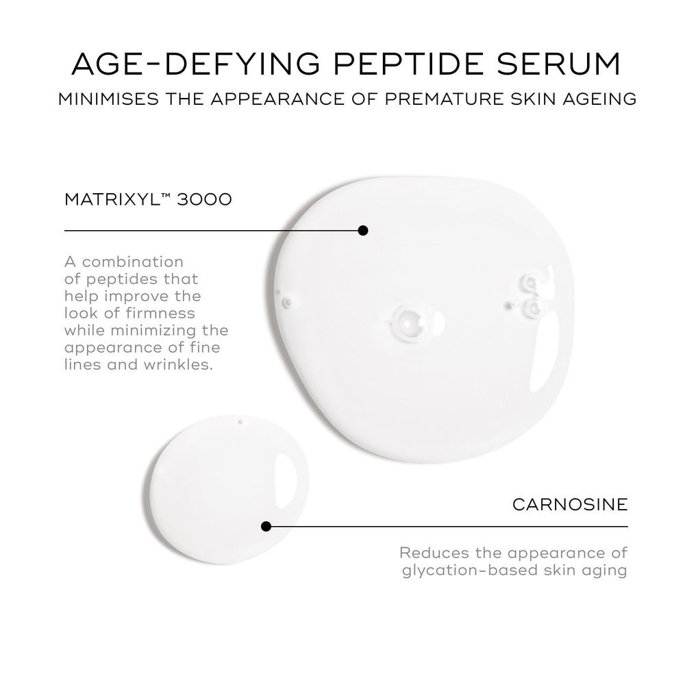 Close-up of Medik8 Liquid Peptides serum texture showing lightweight hydration