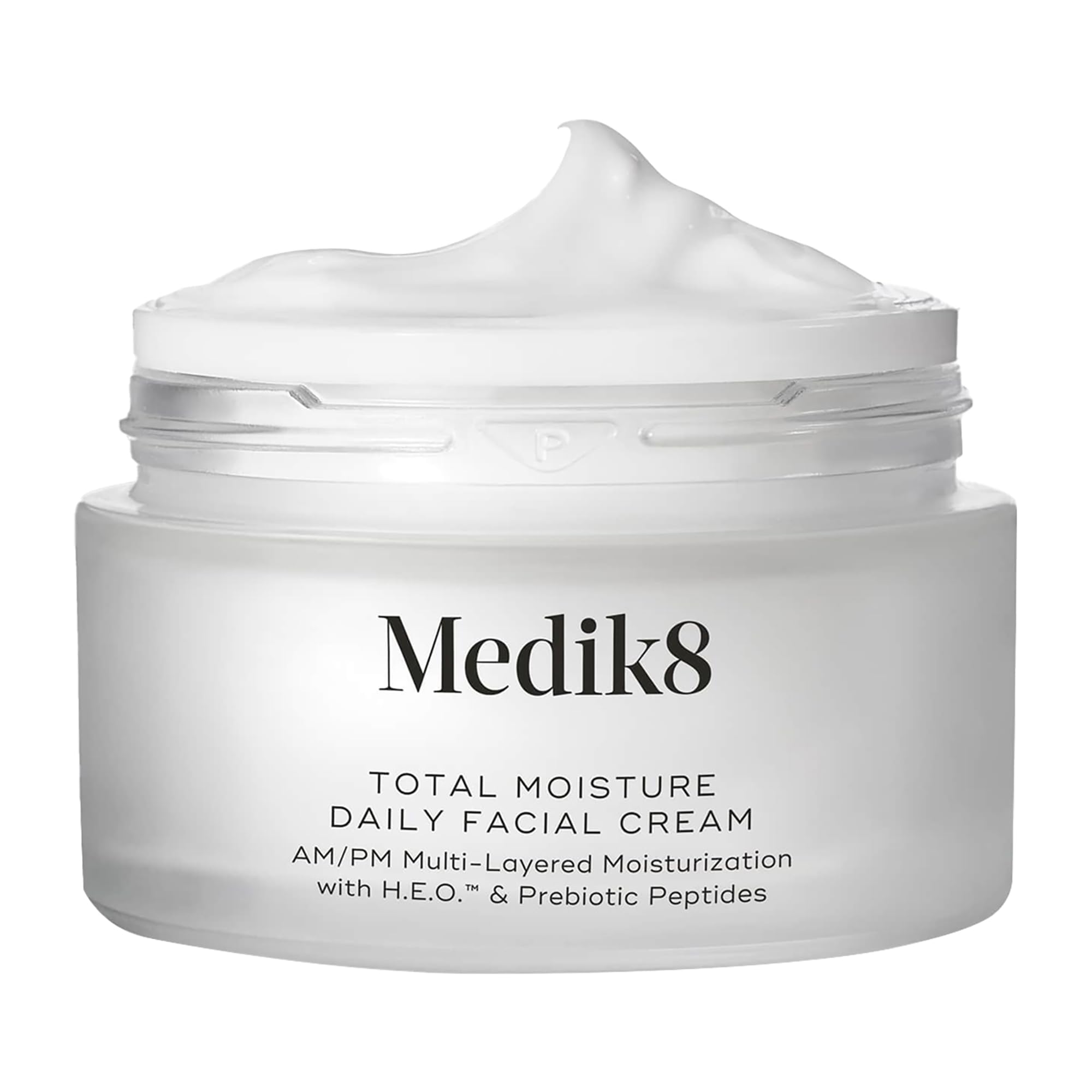 Medik8 Total Moisture bottle with pump delivers lasting hydration.