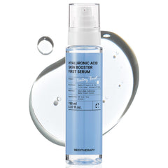 Meditherapy Hyaluronic Acid Serum XXL bottle on vanity for deep hydration