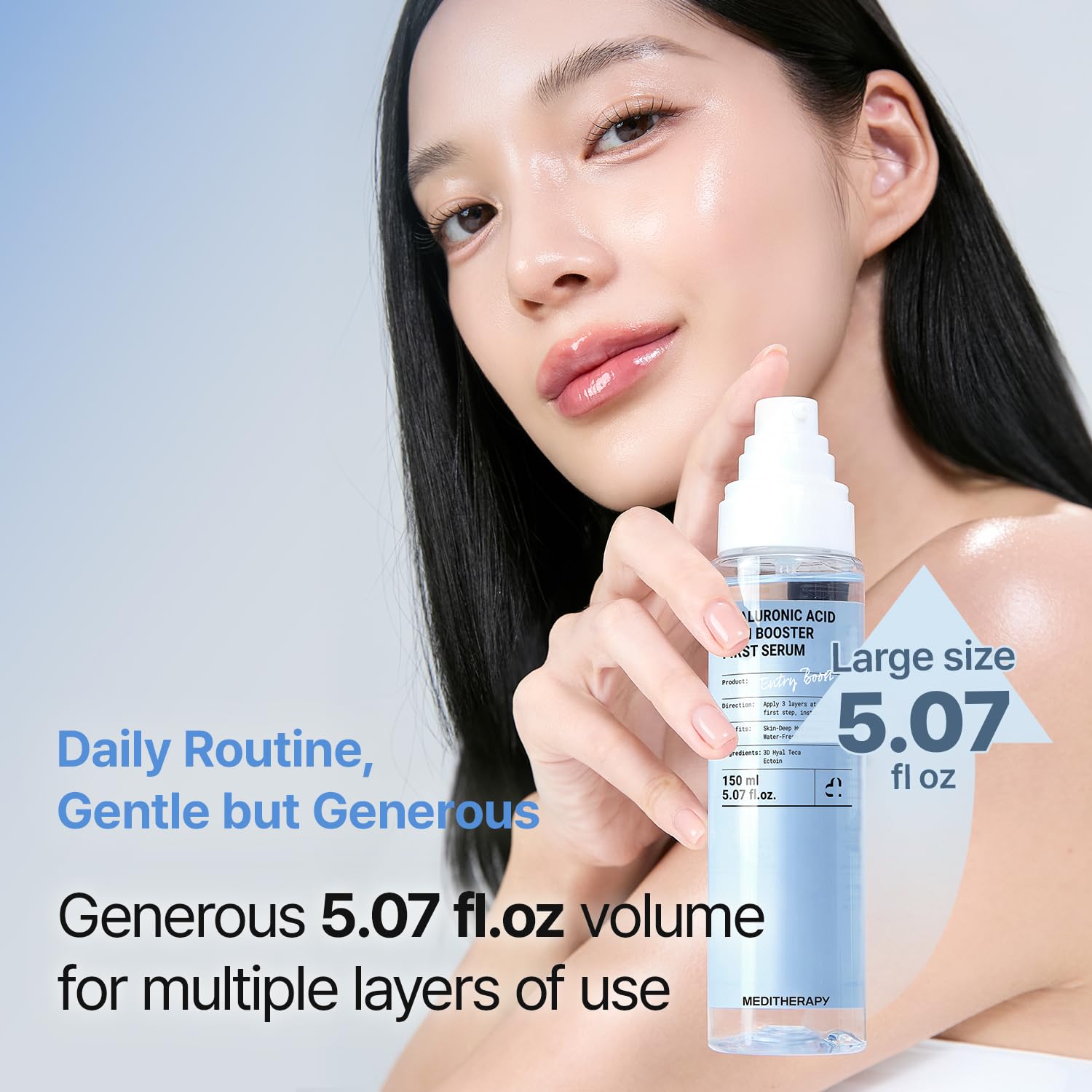 Vanity display of Meditherapy Serum for glow-enhanced skin