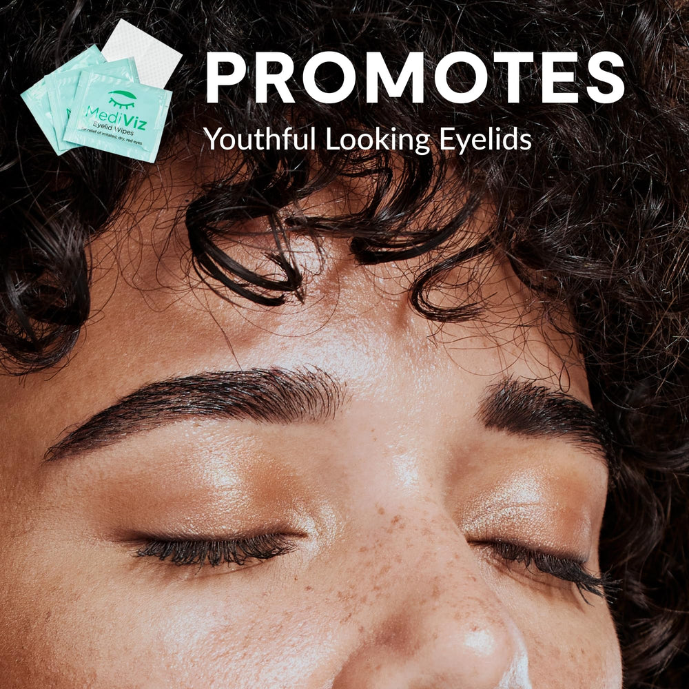 MEDIVIZ Eyelid Cleanser Wipes hypoallergenic formula suitable for sensitive eyes