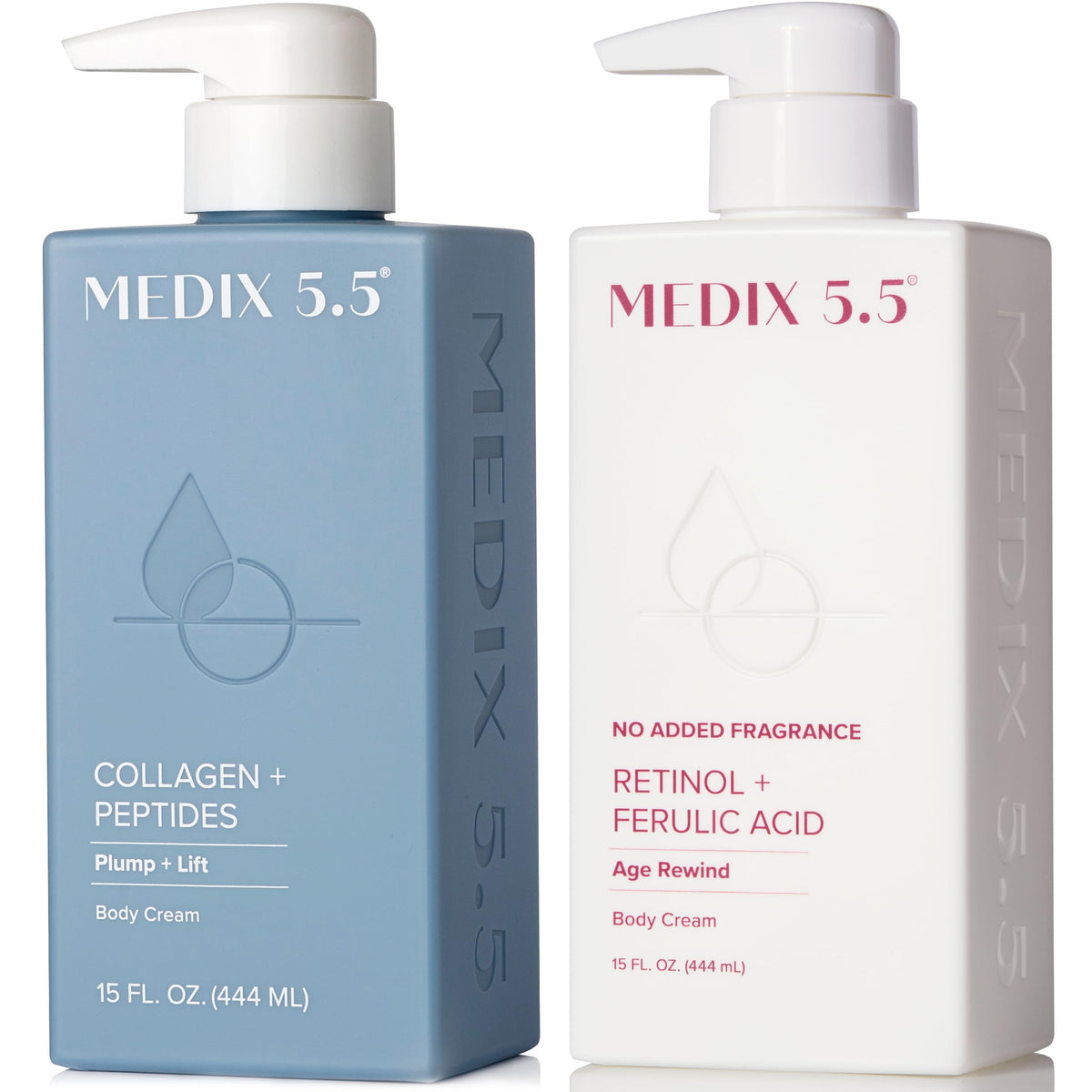 Medix 5.5 fragrance-free retinol face cream bottle for smoother, firmer-looking skin