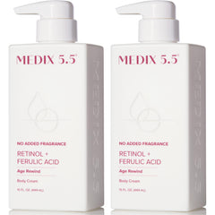 Medix 5.5 fragrance-free retinol face moisturizer bottle for daily use.