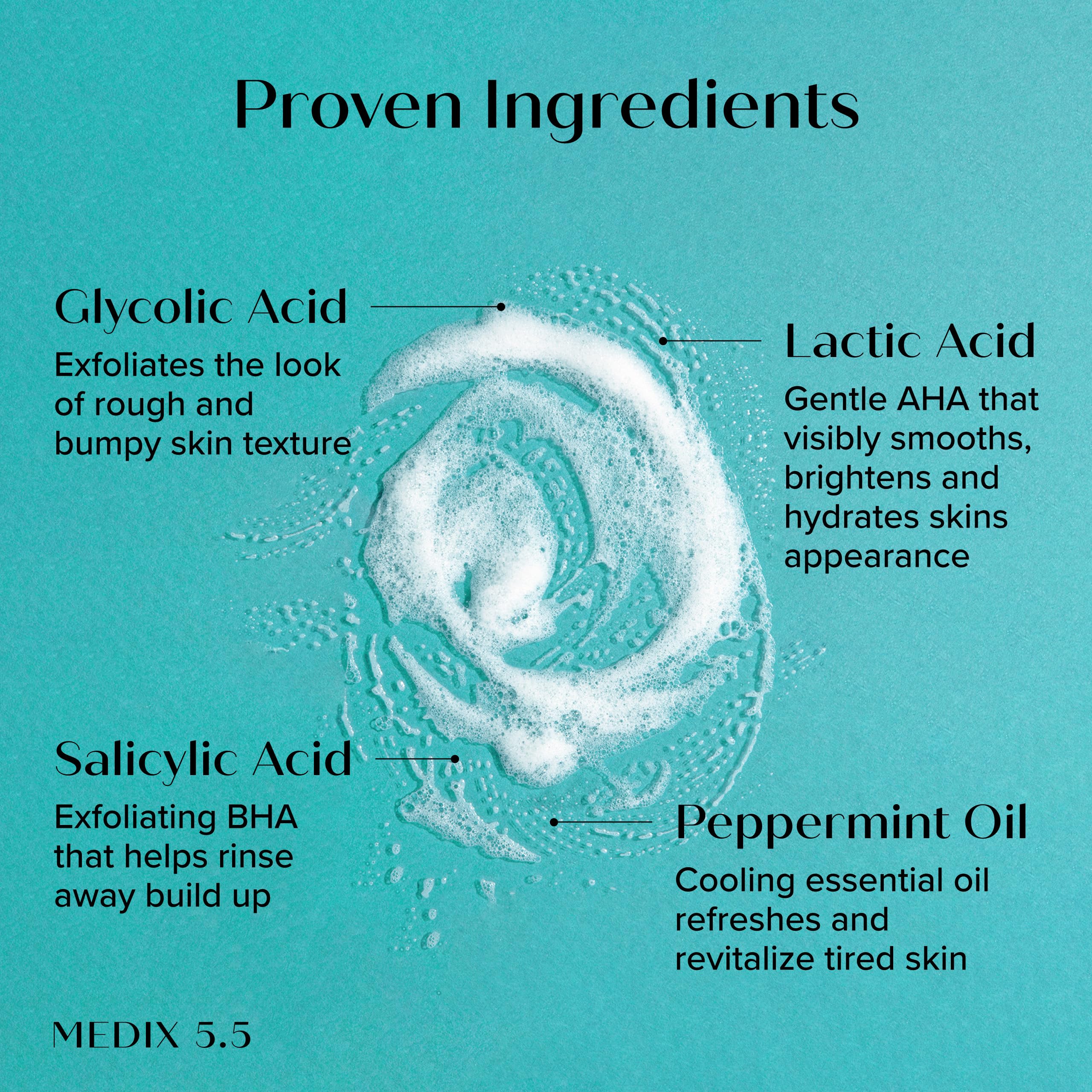 Medix 5.5 Peppermint Eucalyptus scent image evokes refreshing shower experience.