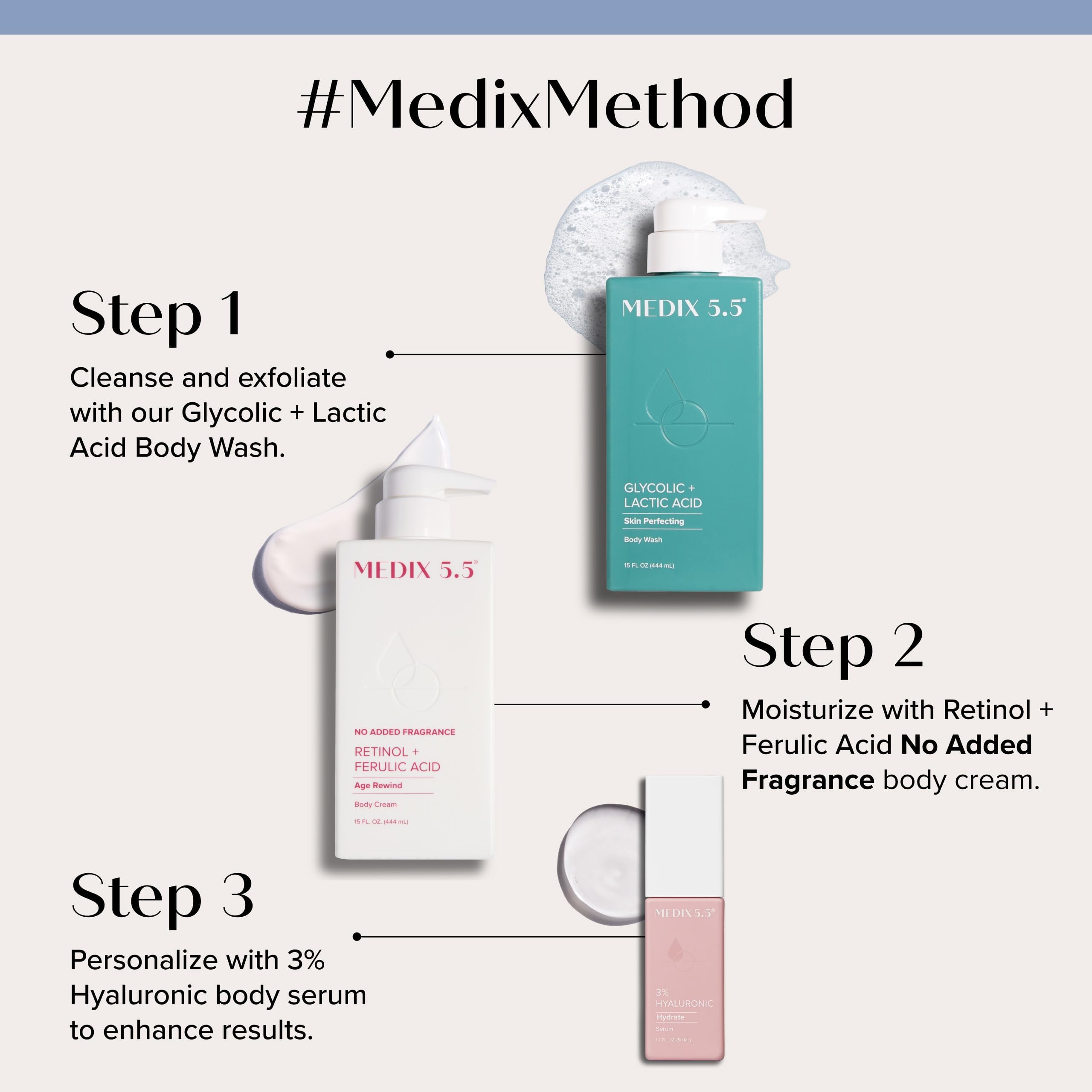 Medix 5.5 rich cream close-up showing intense hydration.