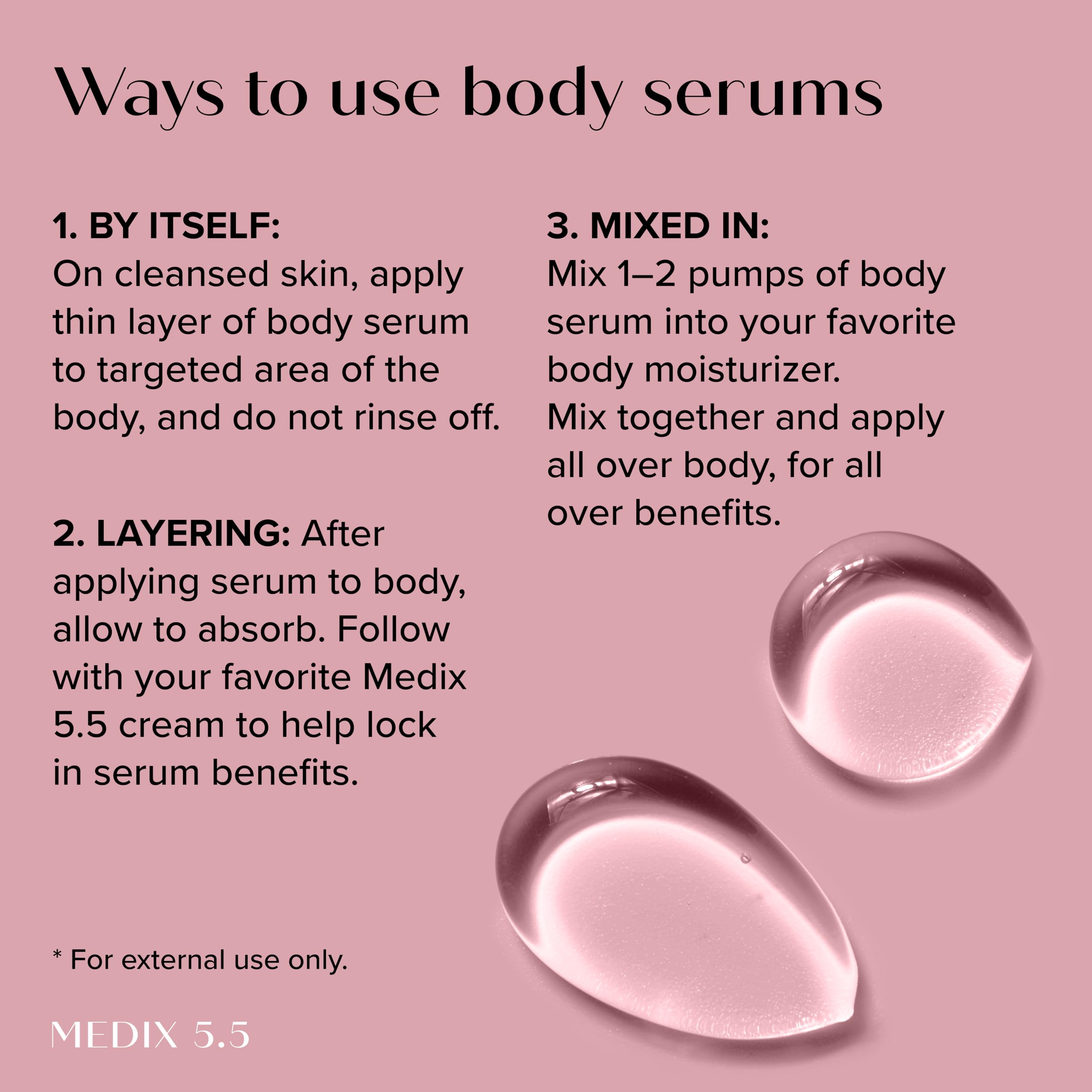 Medix 5.5 Skincare system image emphasizing routine simplicity and hydration.
