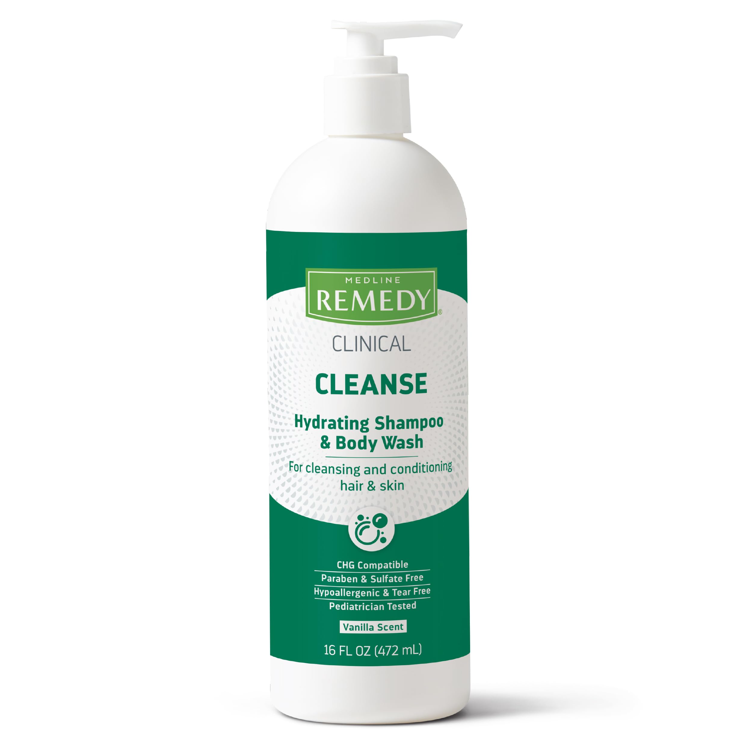 Medline Remedy Clinical: botella hidratante para piel suave y limpieza delicada