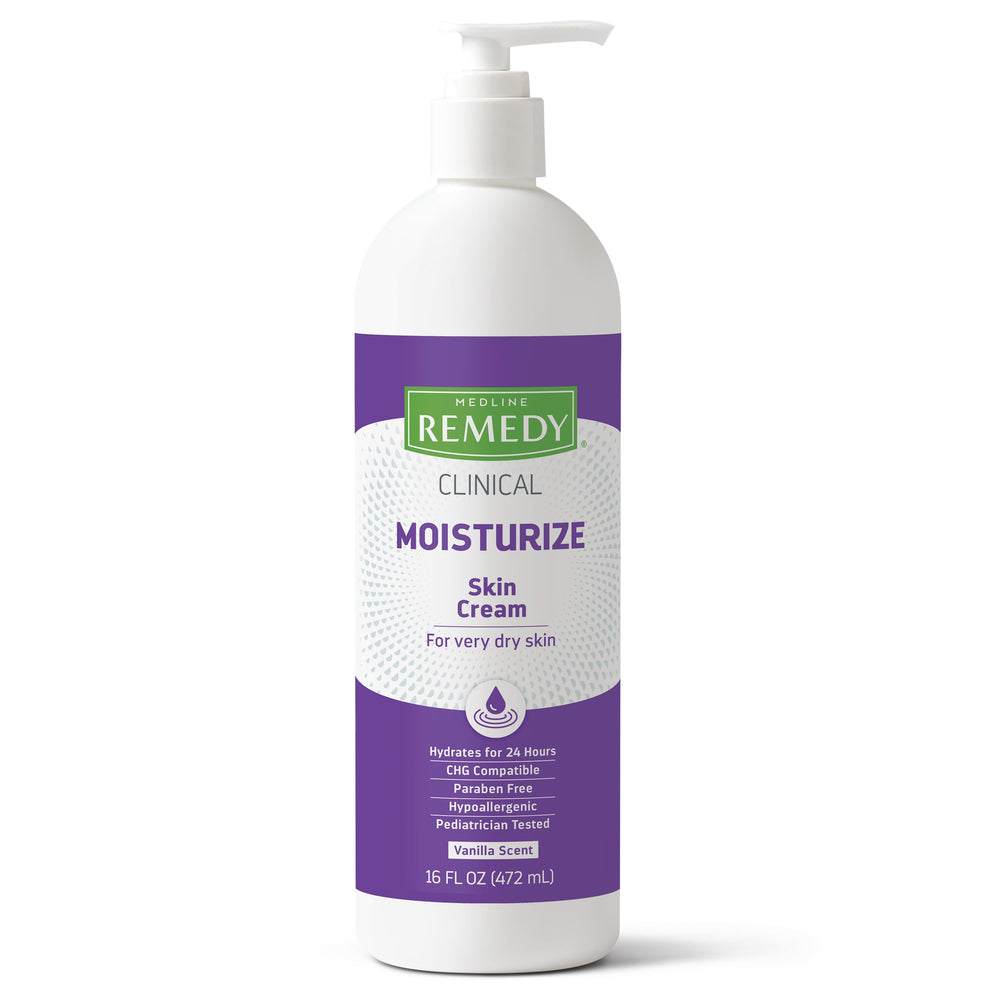 Remedy Clinical de Medline, crema vainilla, textura suave para hidratación diaria