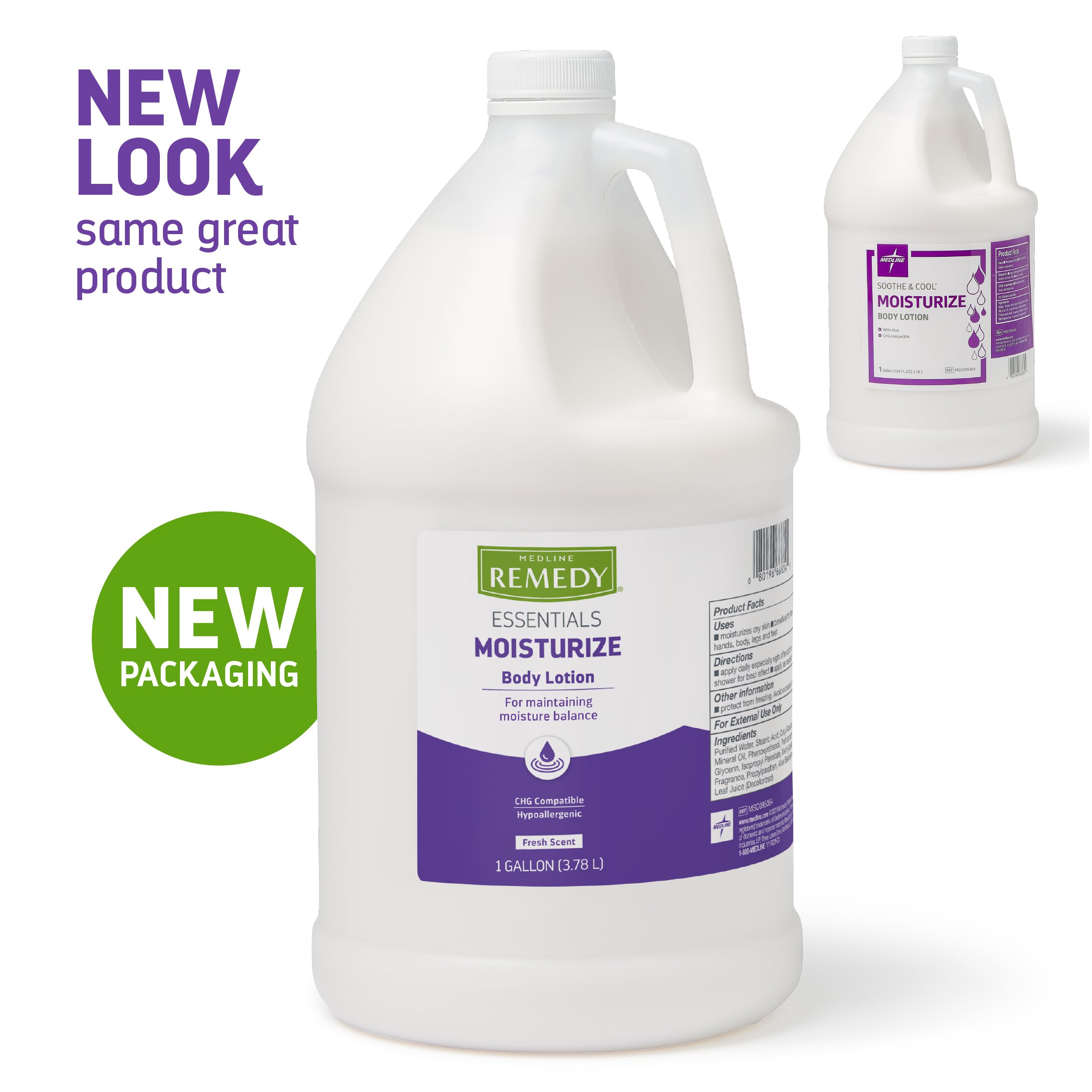 Locion Medline Remedy Essentials con absorcion rapida y efecto ligero