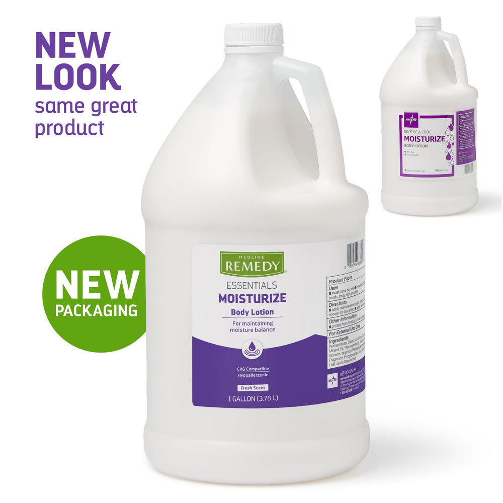 Locion Medline Remedy Essentials con absorcion rapida y efecto ligero
