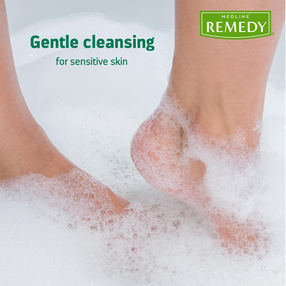 Medline Remedy Essentials: hipoalergénico y fragancia ligera, cuidado de piel delicada.