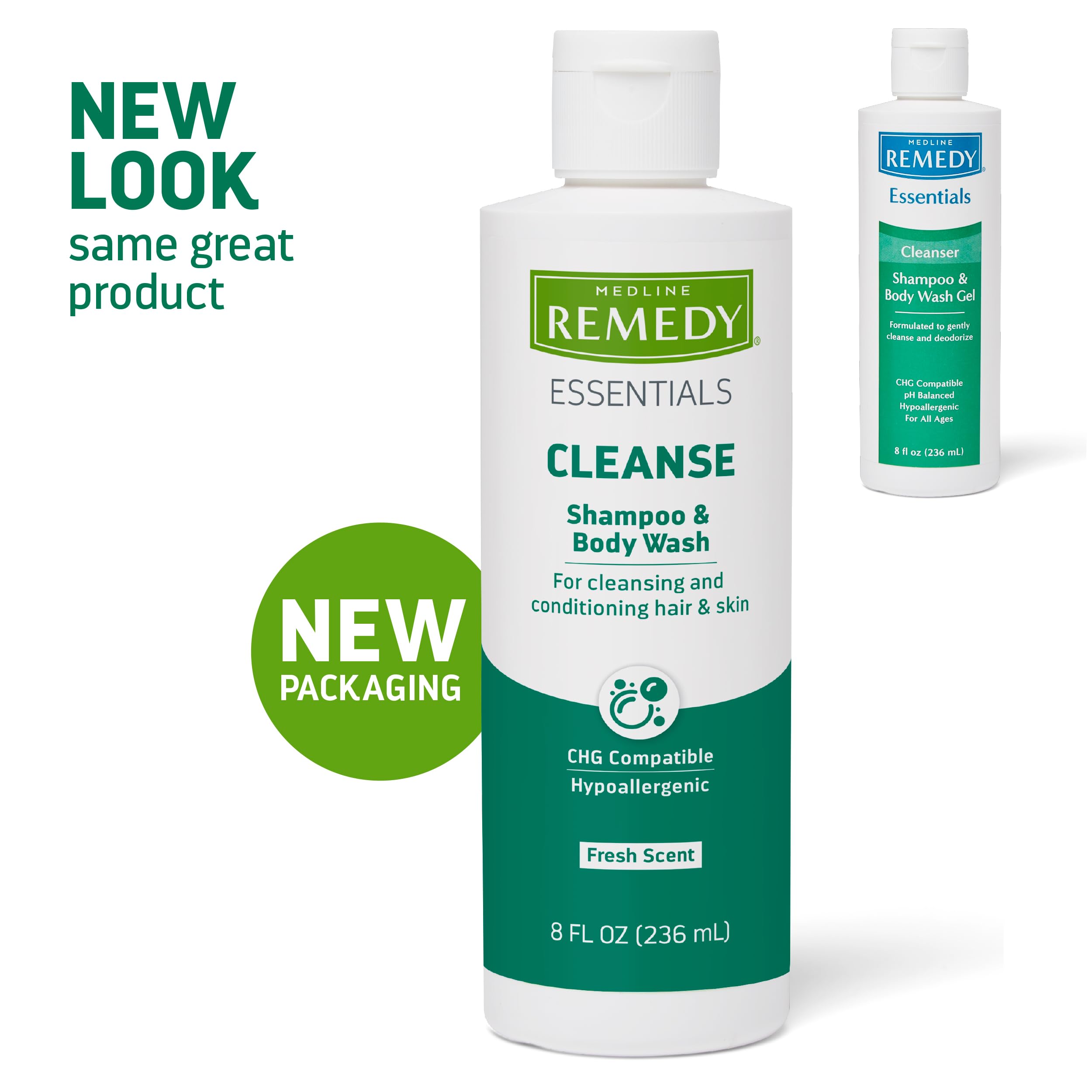 Medline Remedy Essentials: lavado sin enjuague en cama, limpieza rápida y práctica.
