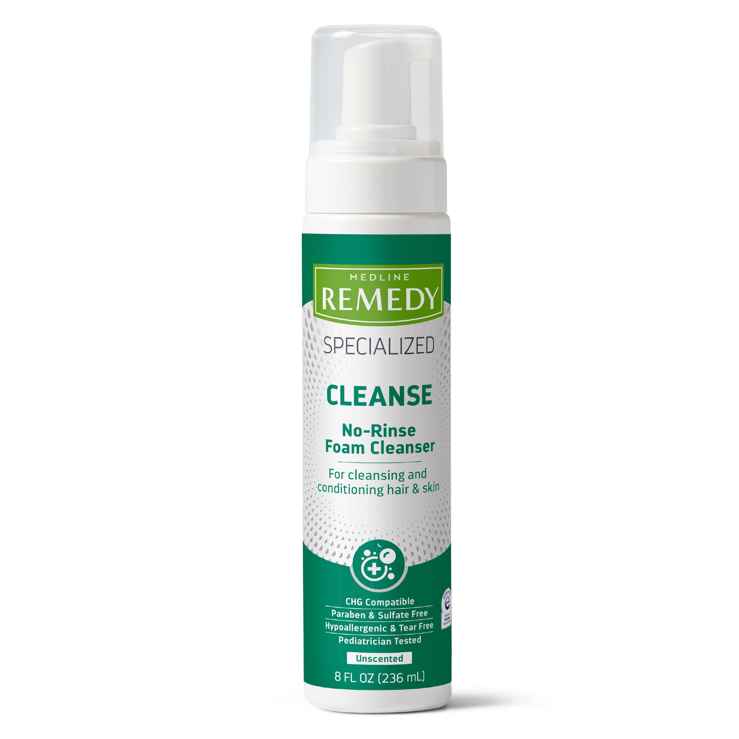 Medline Remedy frasco espuma sin enjuague para limpieza rápida y conveniente