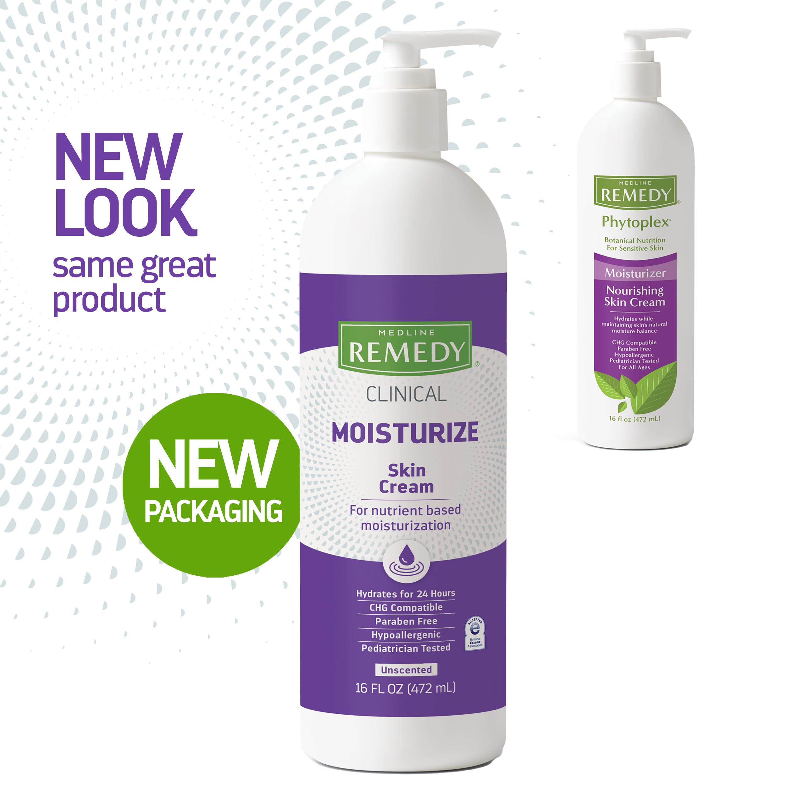 Piel manos y rostro con Medline Remedy Phytoplex, sensación sedosa tras la aplicación.
