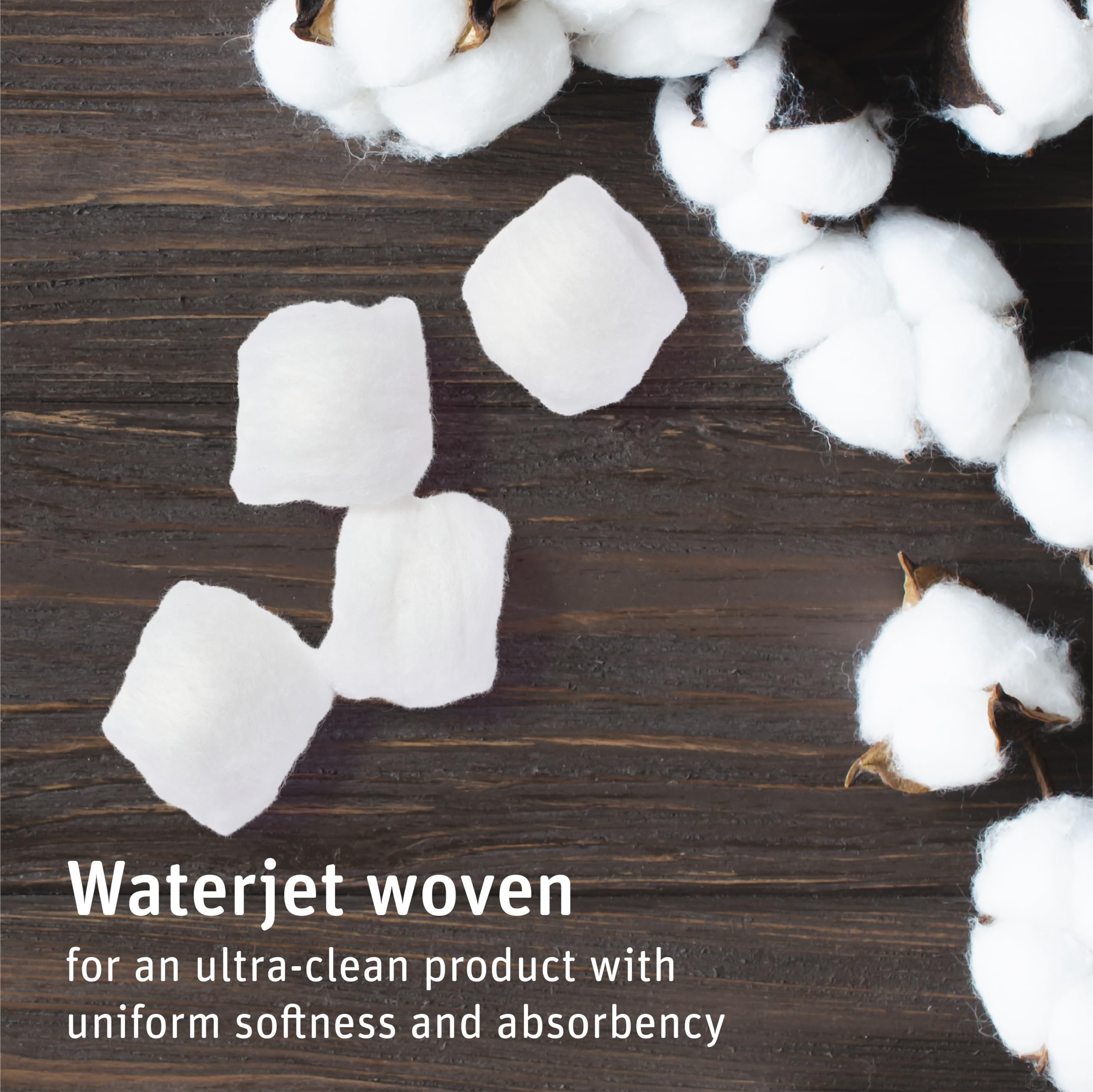 Medline Simply Soft cotton balls used with makeup remover for gentle application