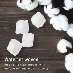 Medline Simply Soft cotton balls used with makeup remover for gentle application