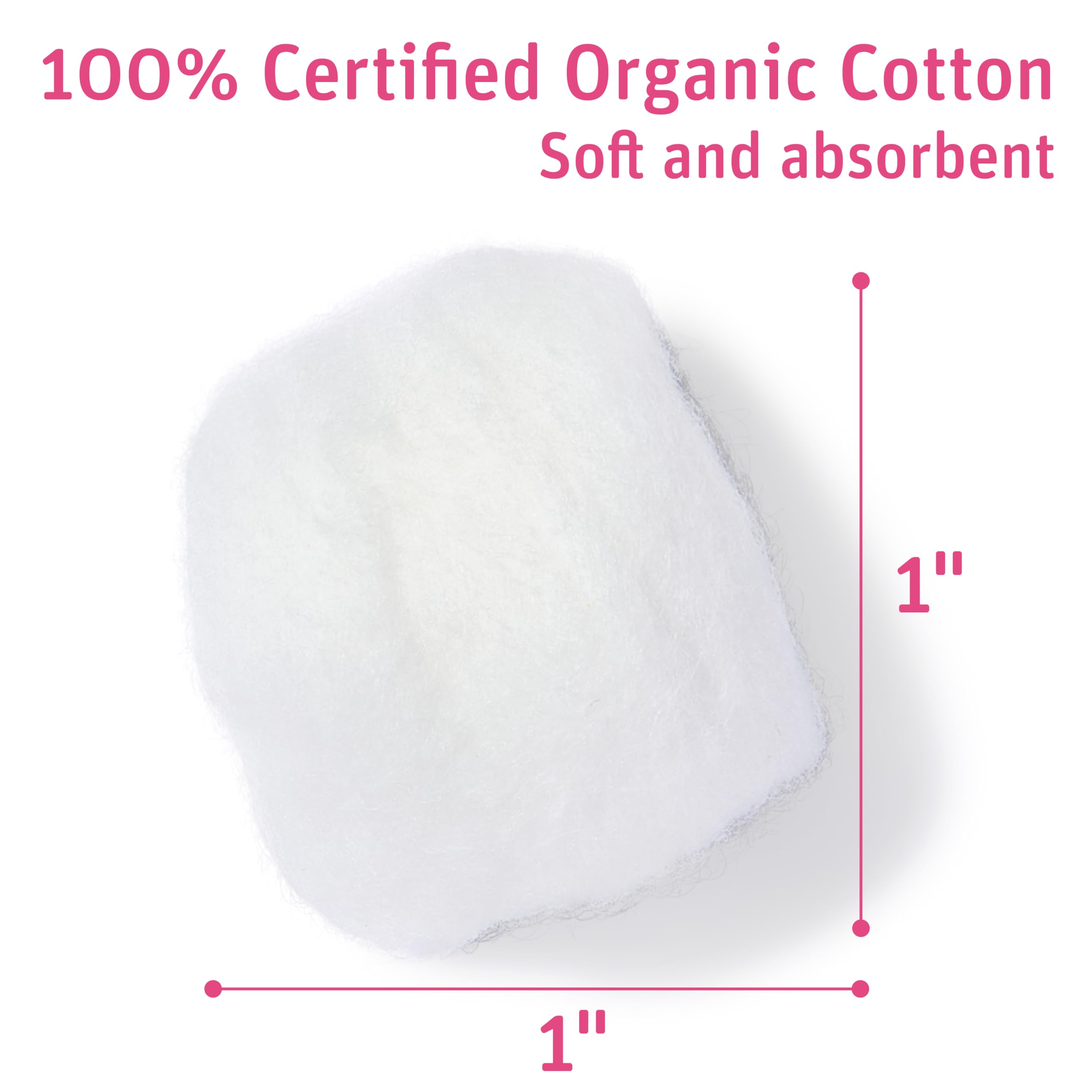 Medline Simply Soft cotton balls three-bag pack neatly stored on shelf