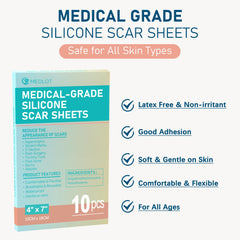 MEDLOT parches silicona cicatriz cesárea, textura suave con uso constante