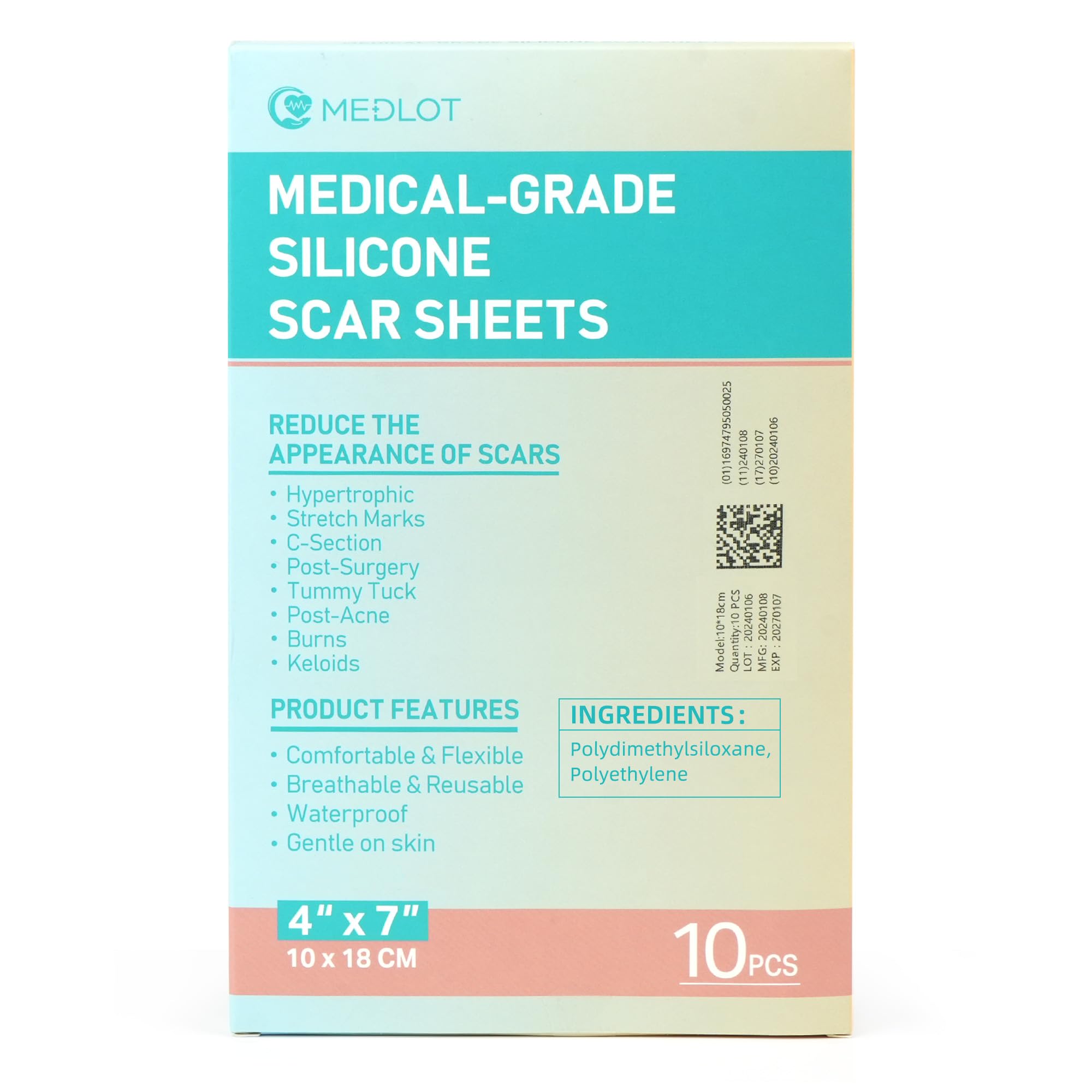 MEDLOT parches silicona reutilizables, se pueden lavar y reutilizar