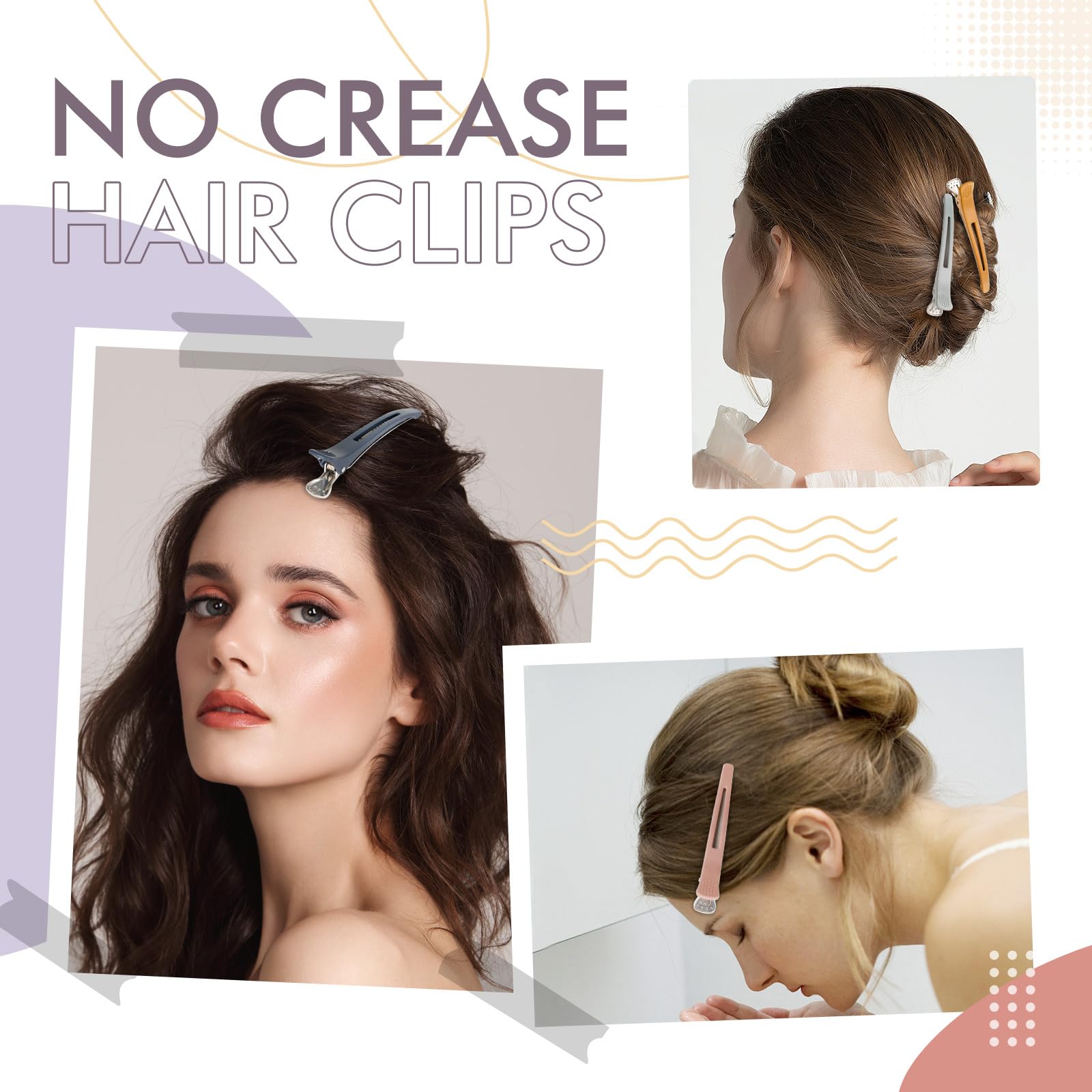 Medoca heat-ready clip supports rollers and hood dryers for salon-grade wave results.