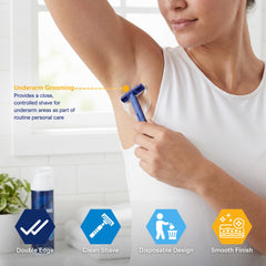 Medpride twin blade razor pack shown for value and efficiency.