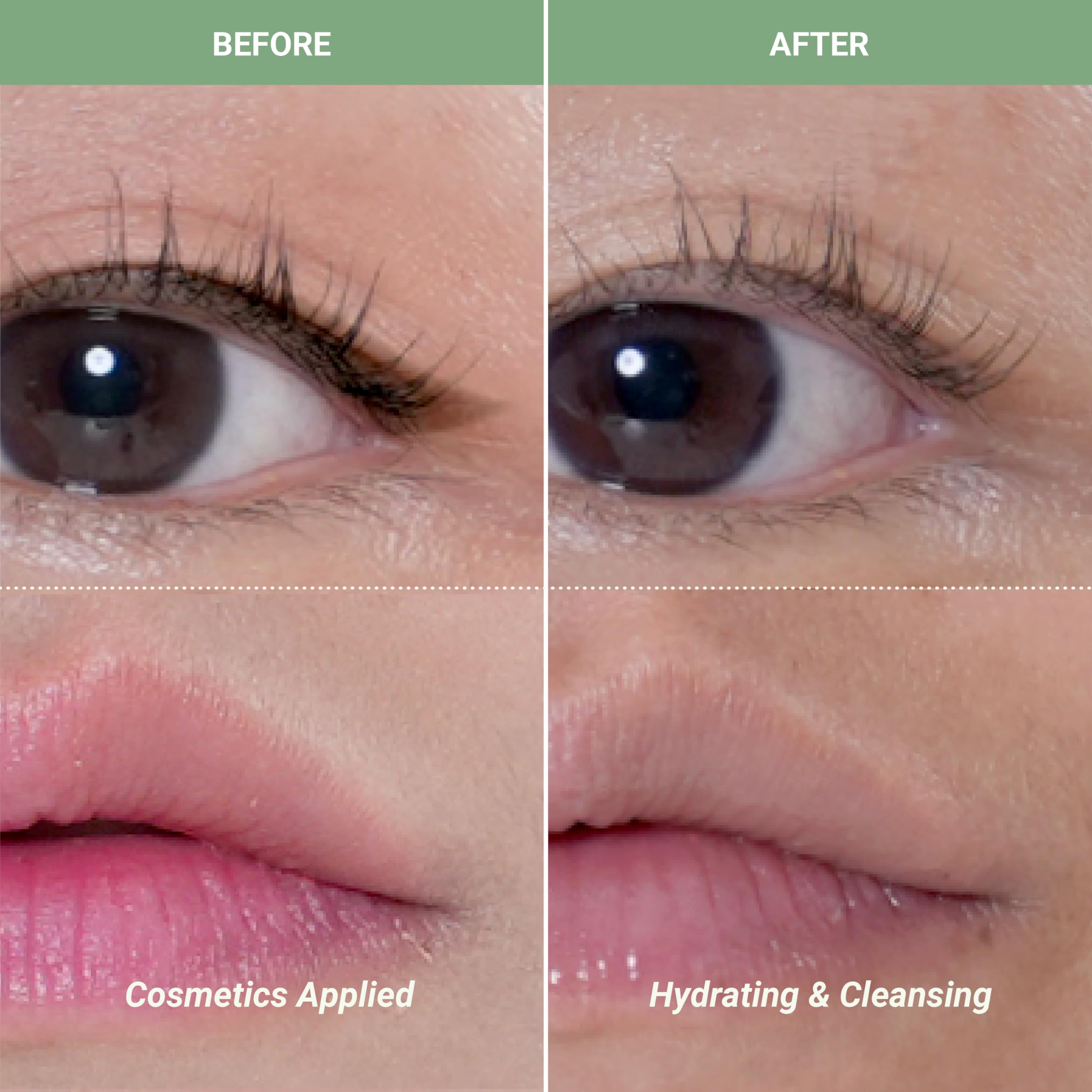 Meebak Cica Cleansing Water Pads micellar action on makeup and impurities.