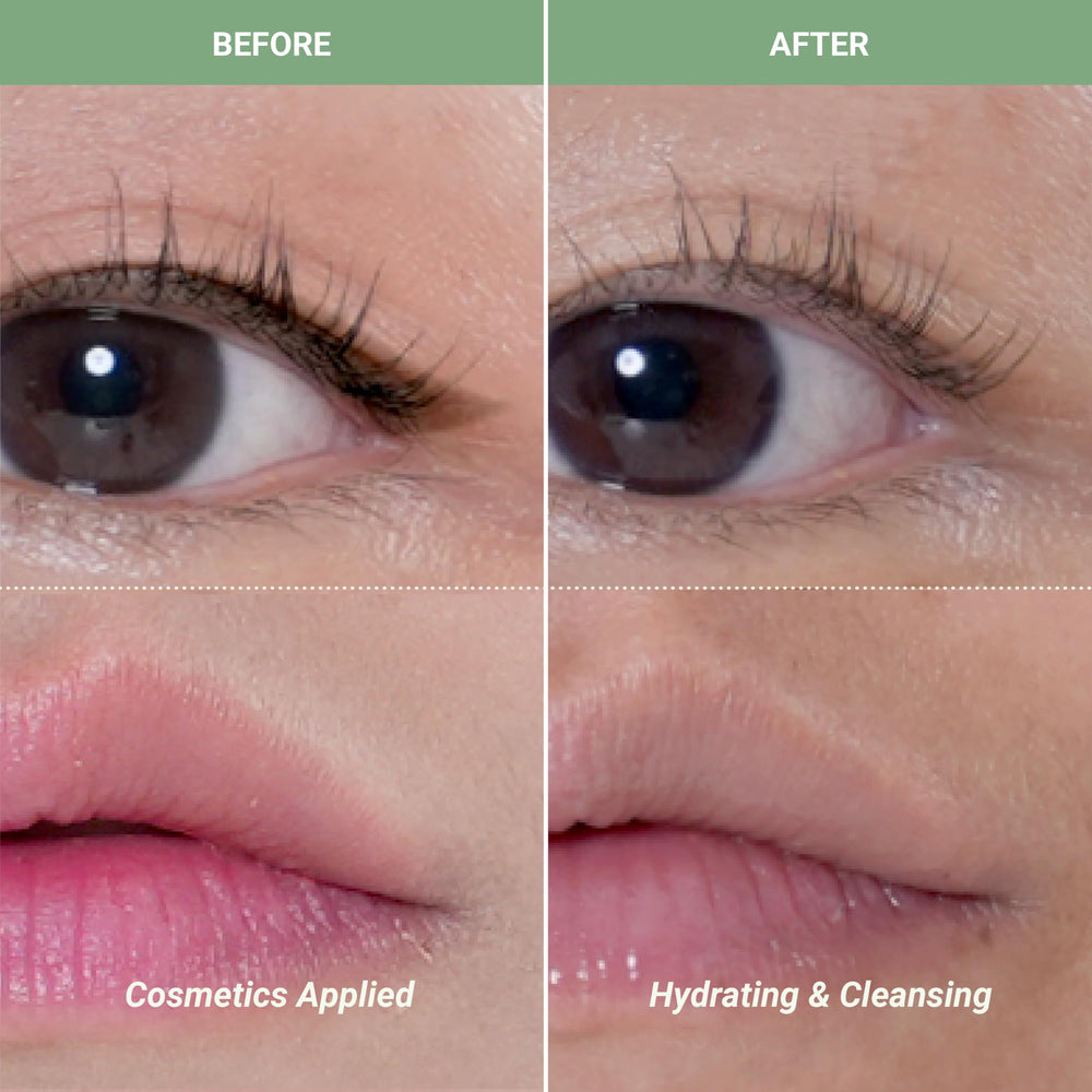 Meebak Cica Cleansing Water Pads micellar action on makeup and impurities.