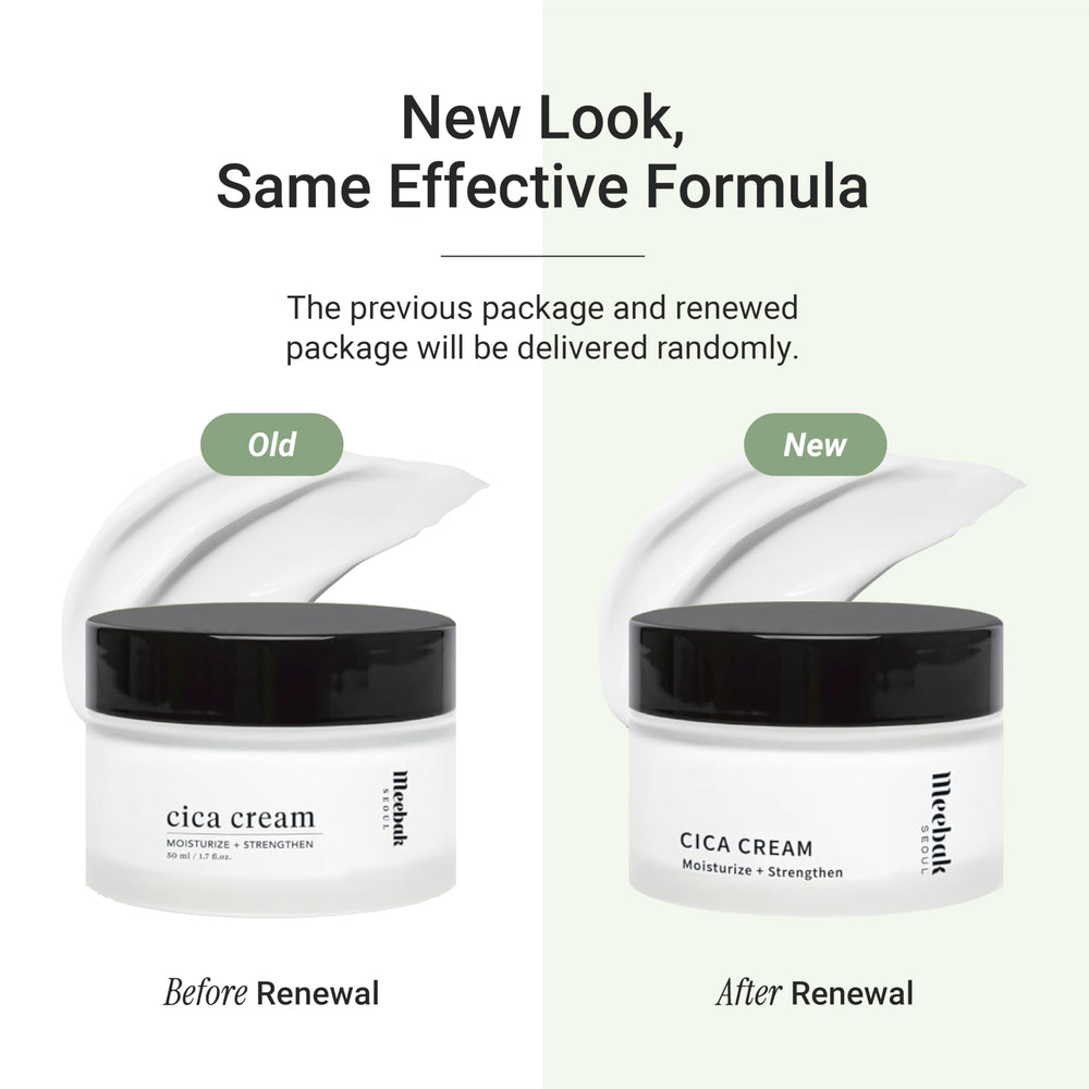 Meebak Cica Cream: ingredientes clave Niacinamida y Retinol para el cuidado diario