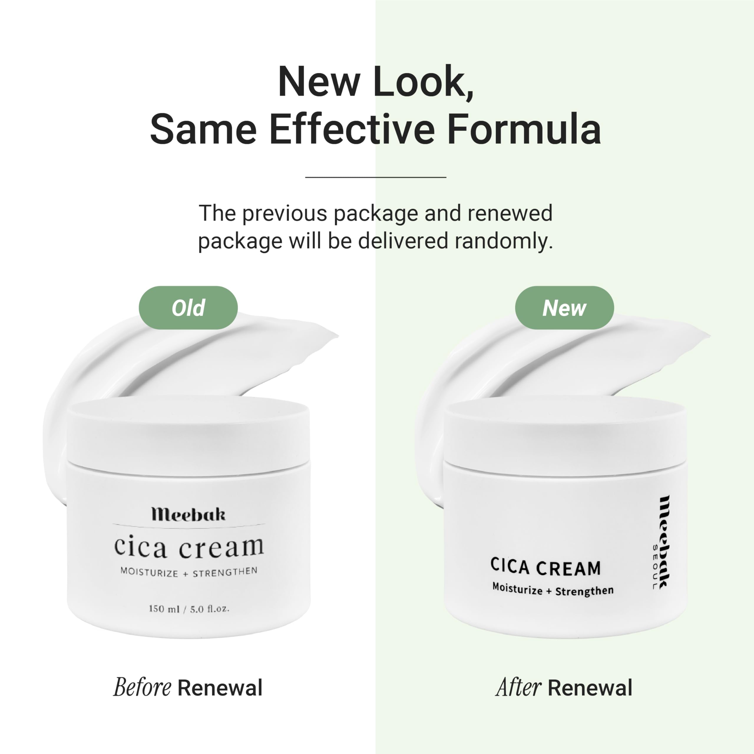 Meebak Cica Cream product-shot pack presenting a complete skincare solution.