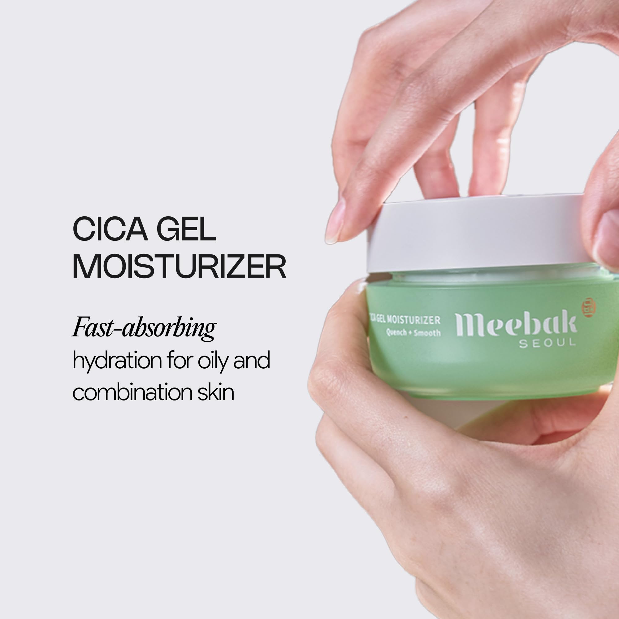 Meebak Cica Gel: efecto refrescante para piel cansada.