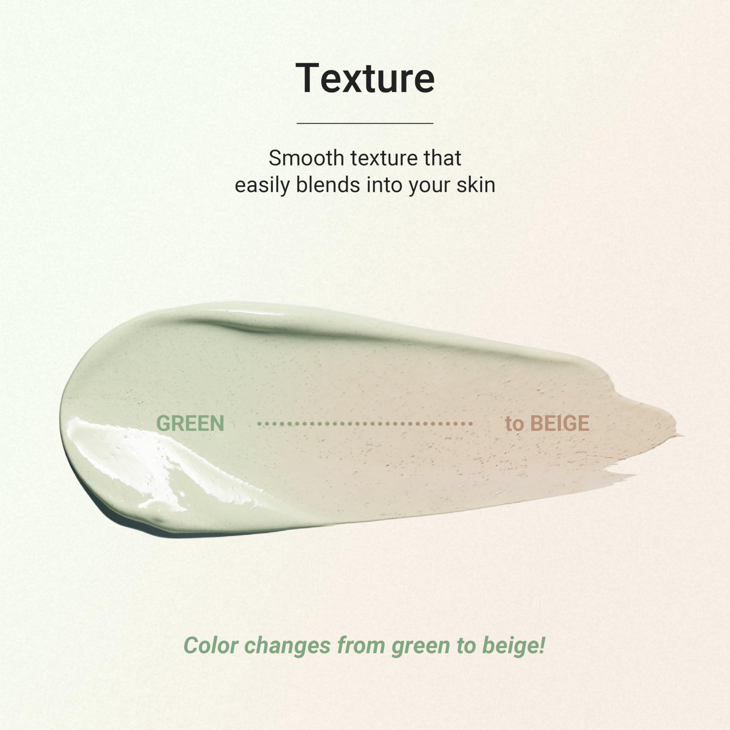 Aplicación facial de Meebak, tono natural con efecto corrector suave.