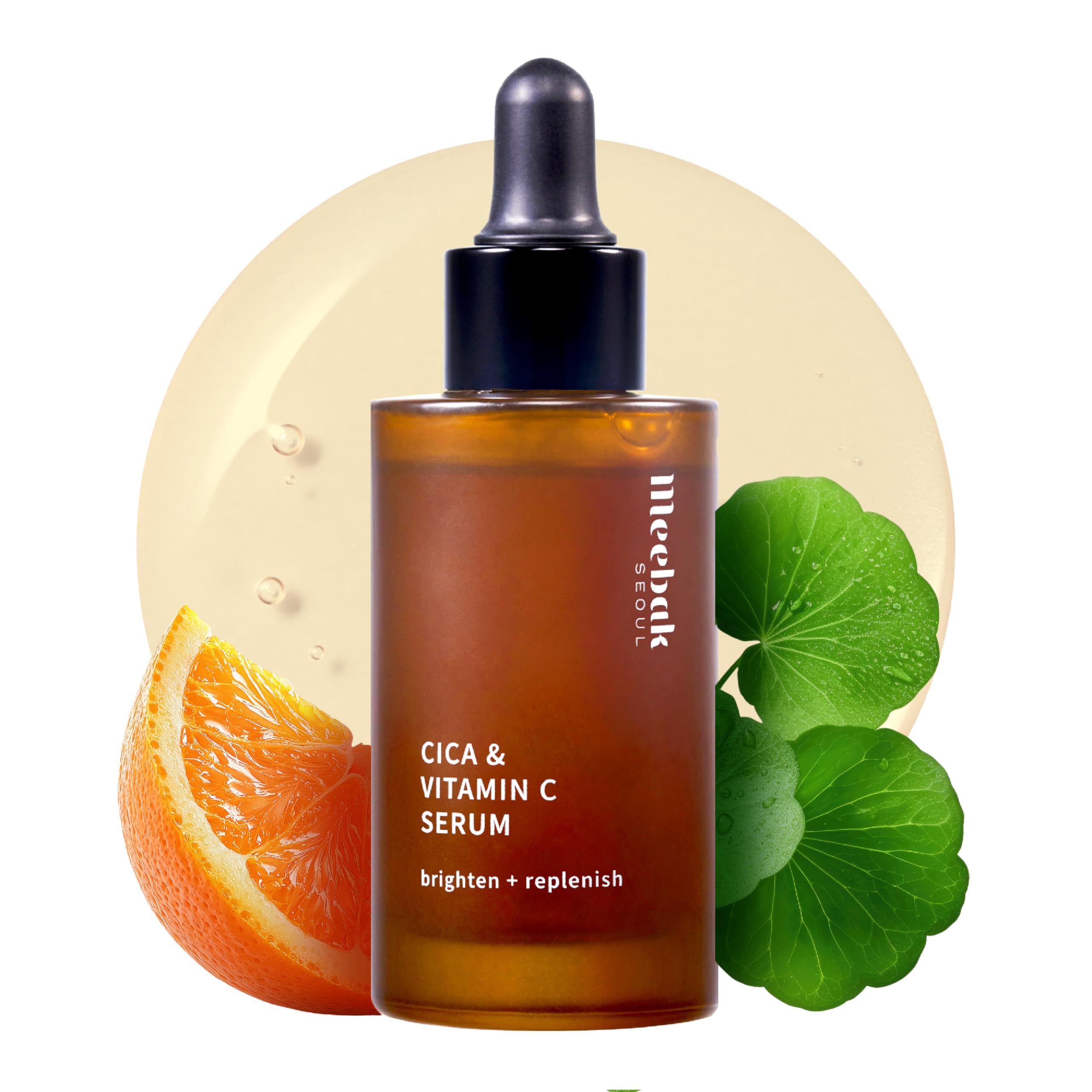Meebak Vitamina C: botella con gotero para iluminación suave de la piel