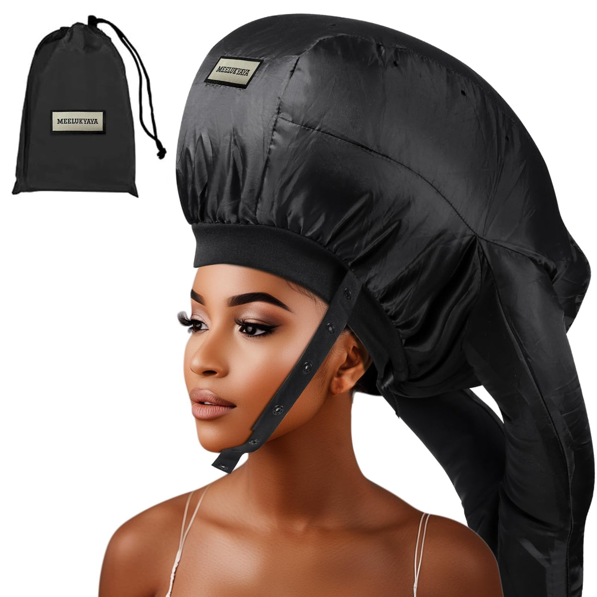 MEELUKYAYA hooded bonnet compact design for portable at-home styling