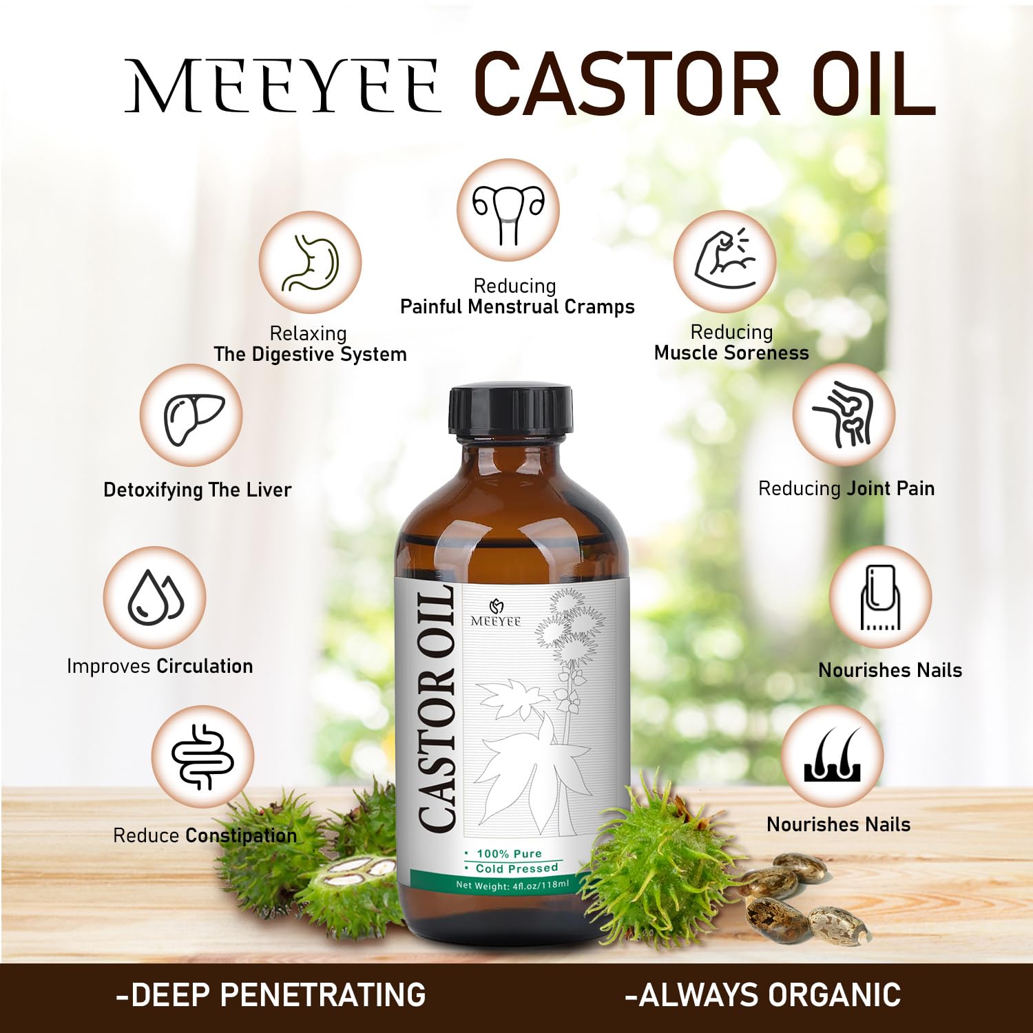 MEEYEE Compresas de algodón reutilizables para distribución uniforme del aceite.