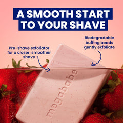 Megababe Bumpy Bar with ceramides supports skin resilience during exfoliation.