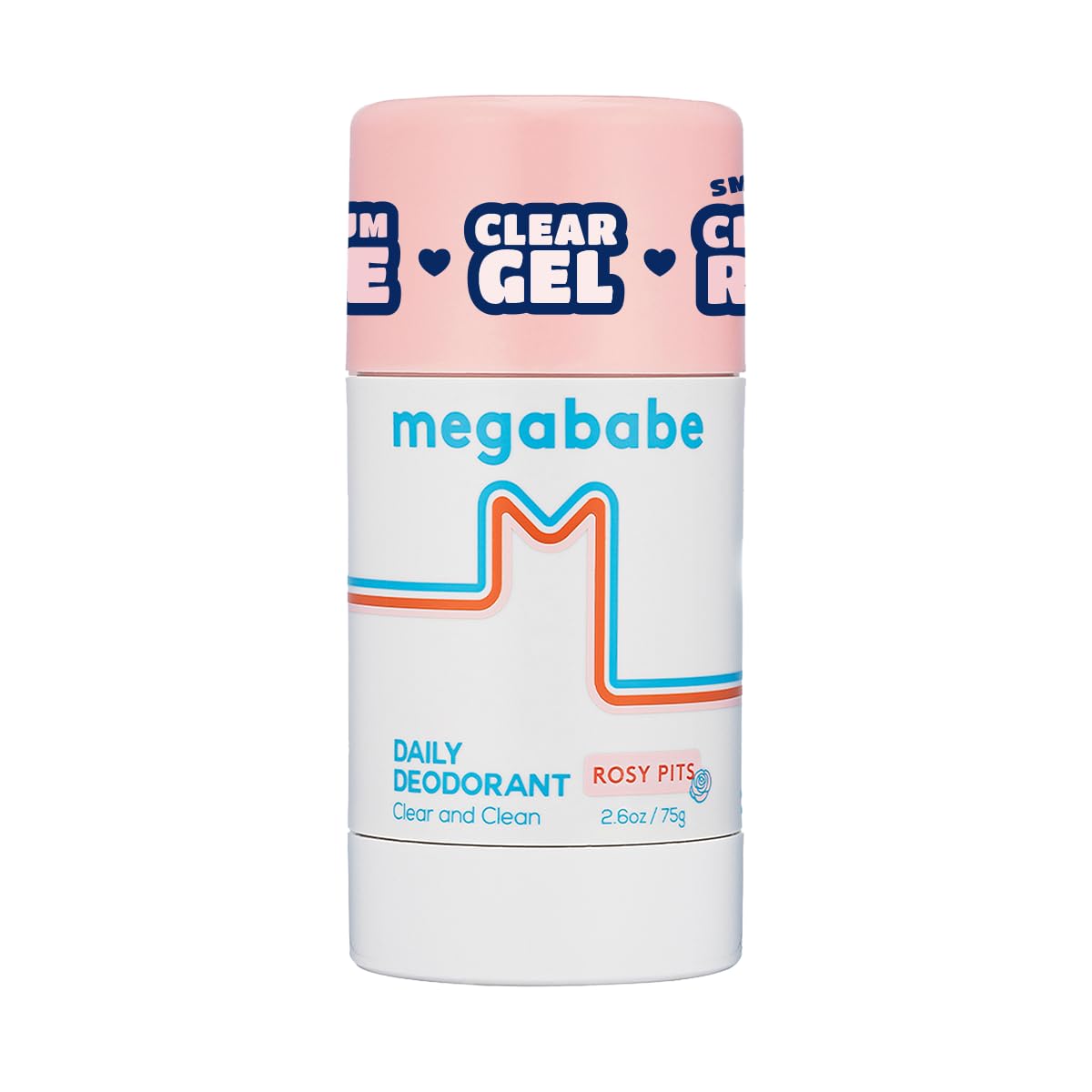 Megababe Daily Deodorant Rosy Pits: botella visible, protección sin aluminio.