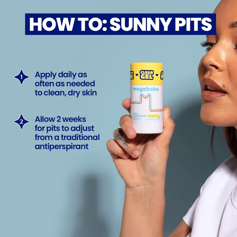 Fórmula sin aluminio de Megababe Sunny Pits cuida la piel