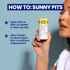 Fórmula sin aluminio de Megababe Sunny Pits cuida la piel